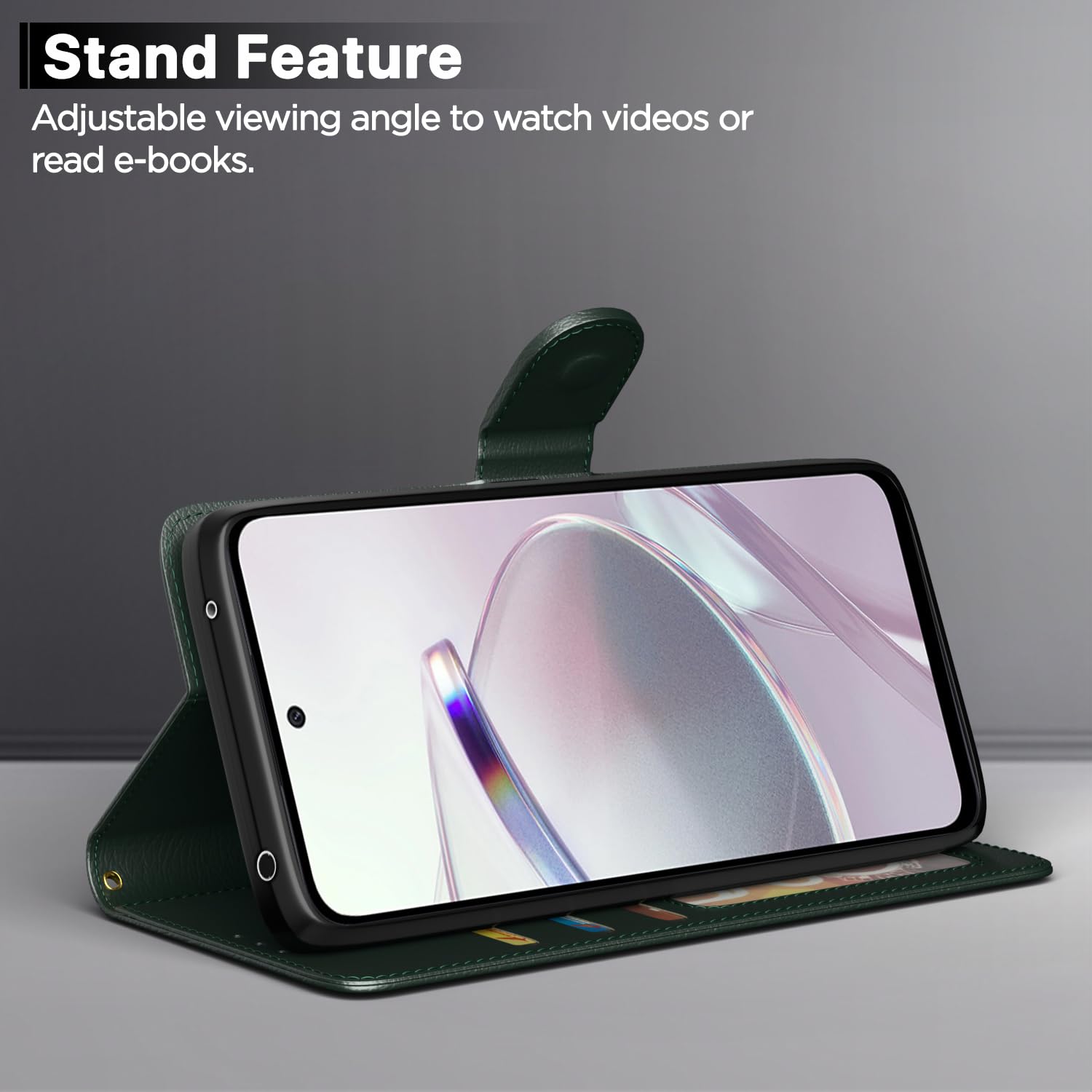 Pikkme Redmi 12 5G / Poco M6 Pro 5G Vintage Flip Cover |Green