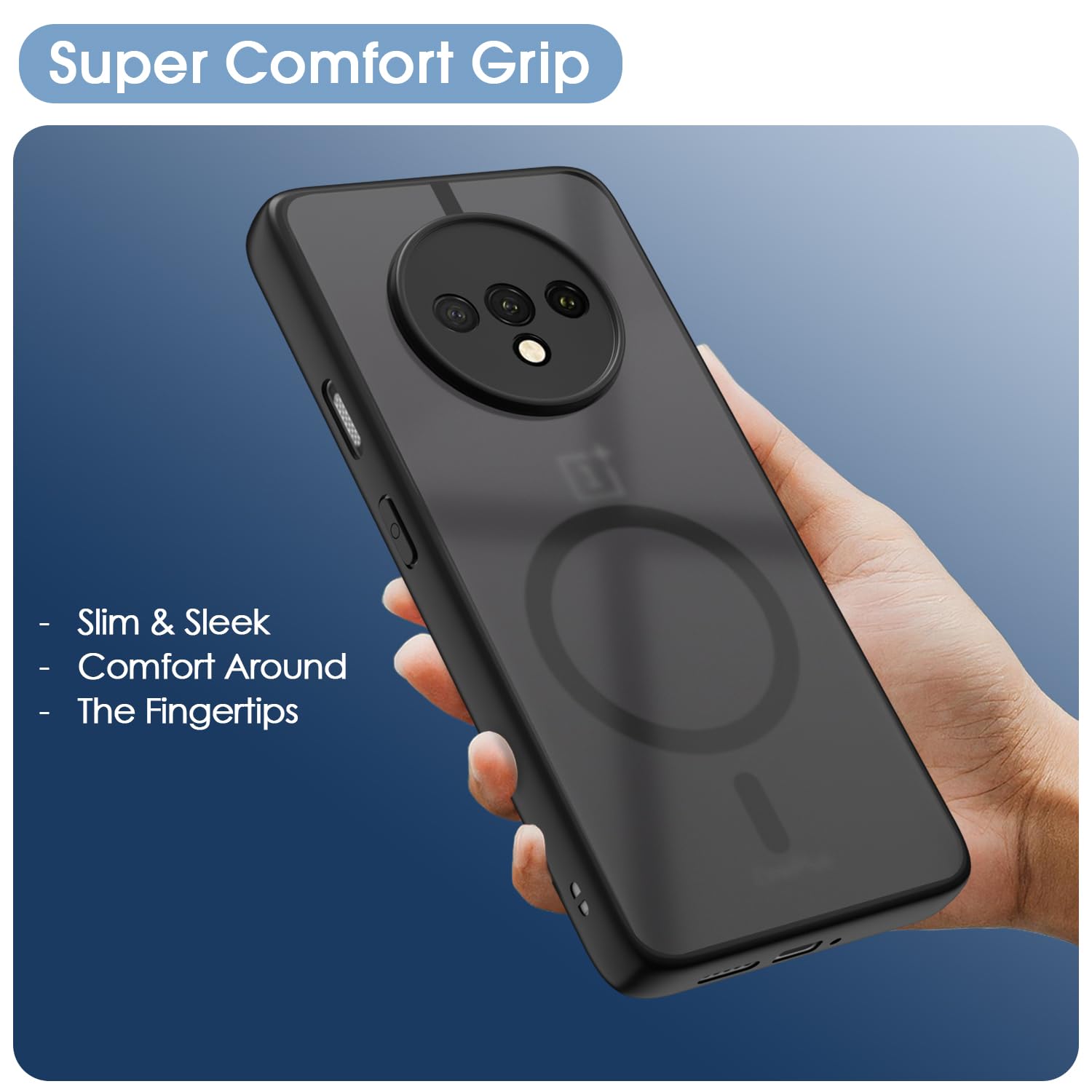 OnePlus 7T MagSafe mobile cover in black smoke mag-safe by Pikkme – photo 6