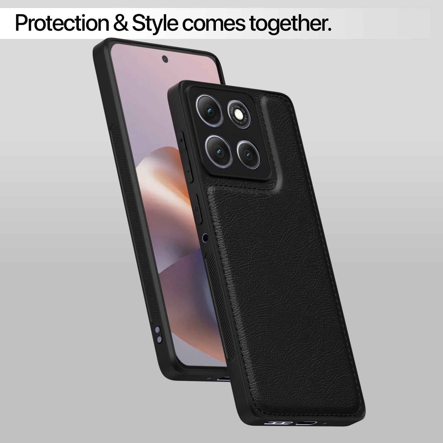 Black mobile cover for Moto G86 Power 5G – Pikkme – photo 7