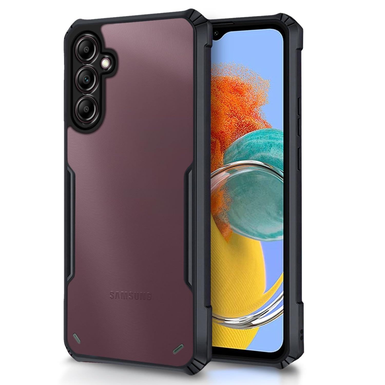 Pikkme Samsung A34 5G Hybrid black phone cover