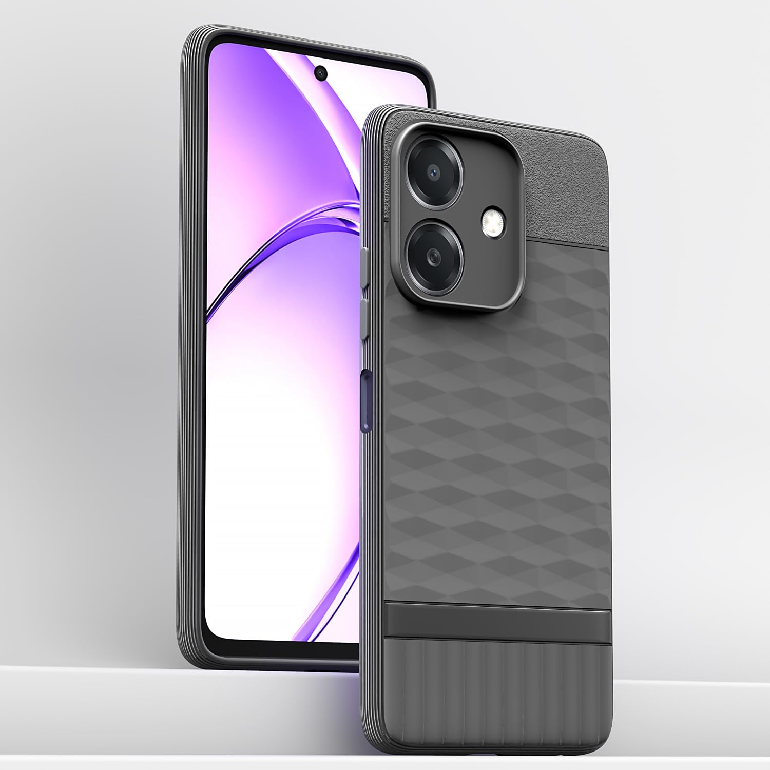 Pikkme Realme C61 / Realme Narzo N61 Gencase Back Cover (Grey)