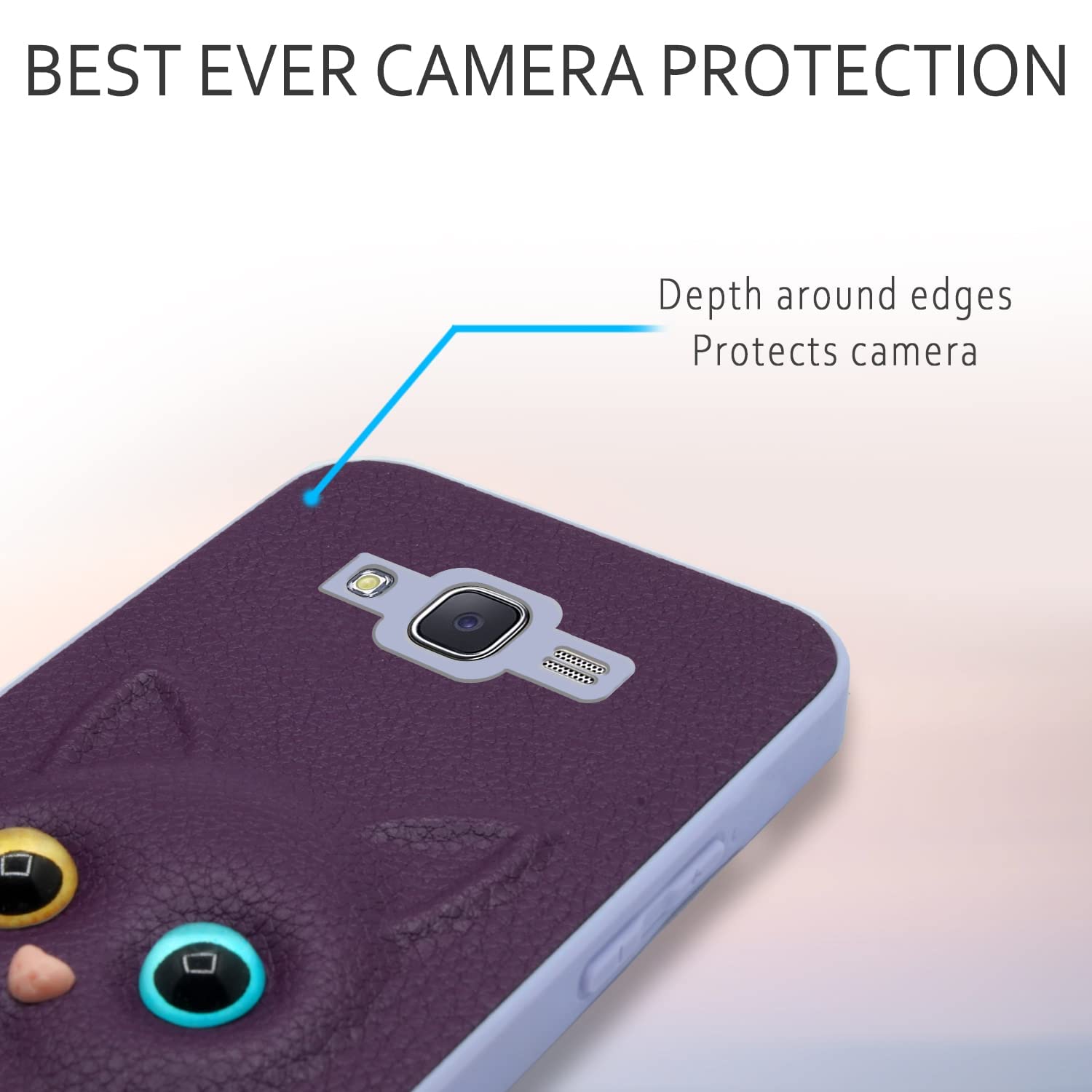 Samsung J7 2015/J7 mobile cover in purple by Pikkme – photo 5