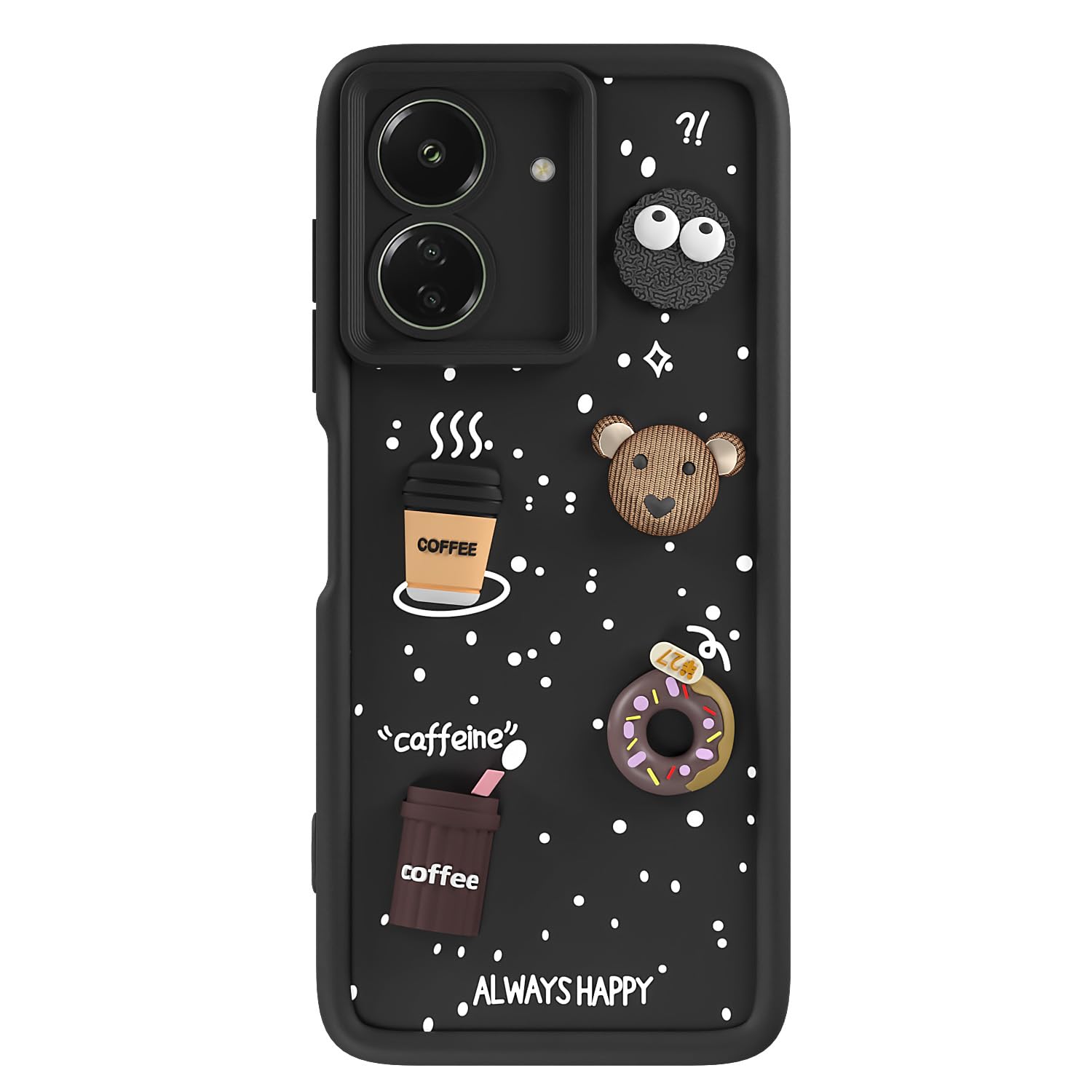Redmi 13C 4G/3D mobile back cover in black by Pikkme – photo 7