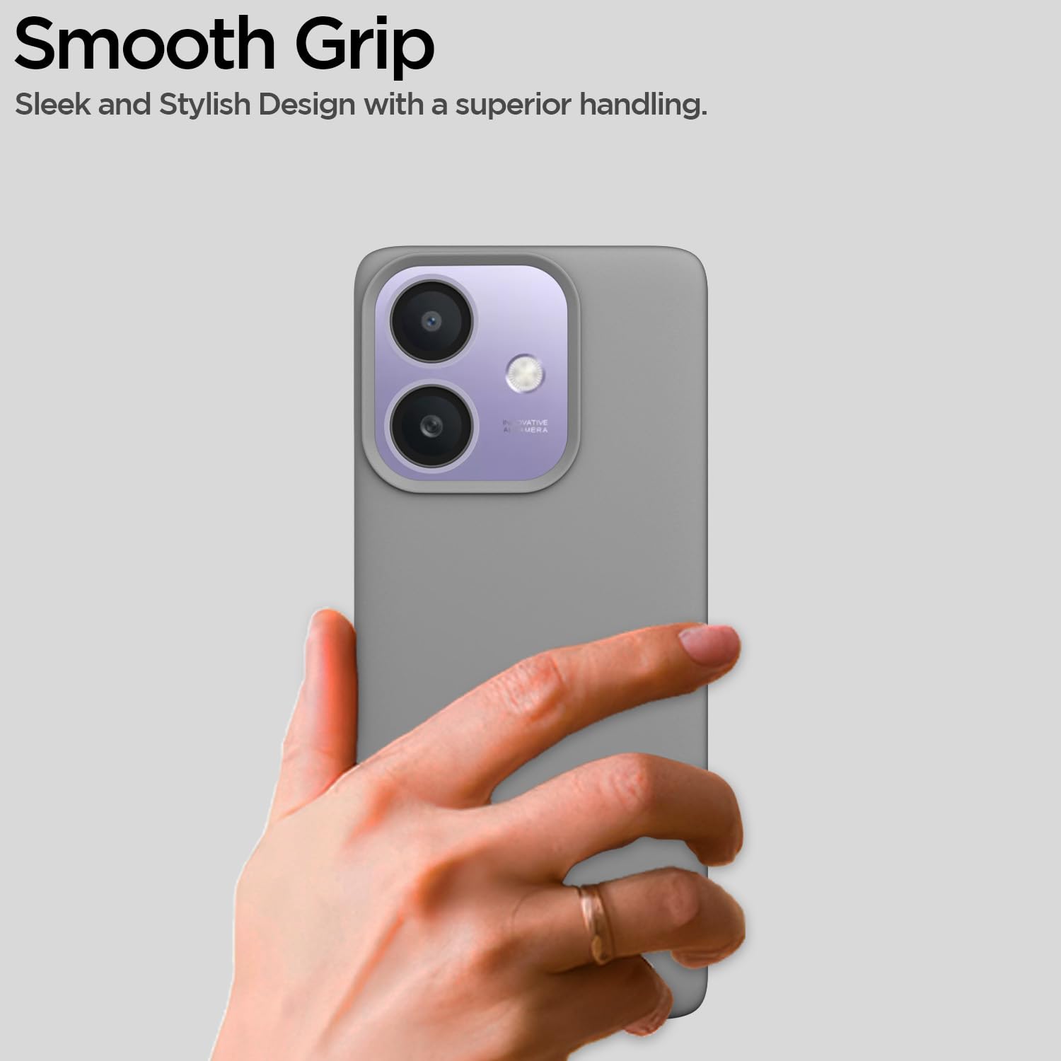 Pikkme Oppo A3x 5G / A3x 4G SideCut Back Cover (Grey)