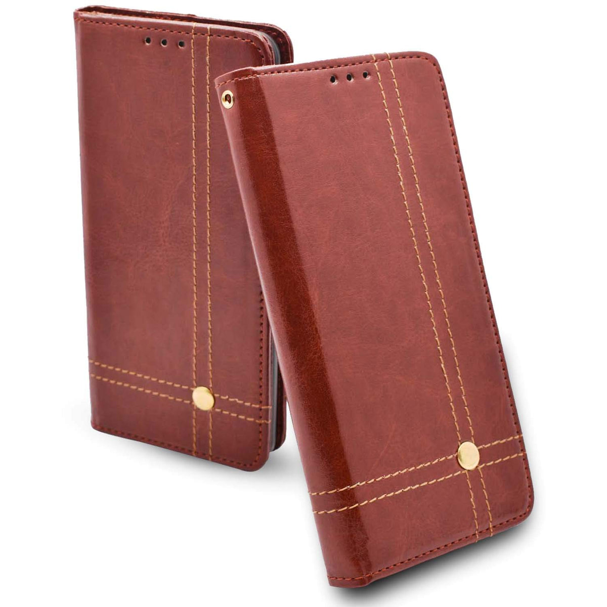 Pikkme Poco F1 Wallet brown mobile flip cover – photo 7
