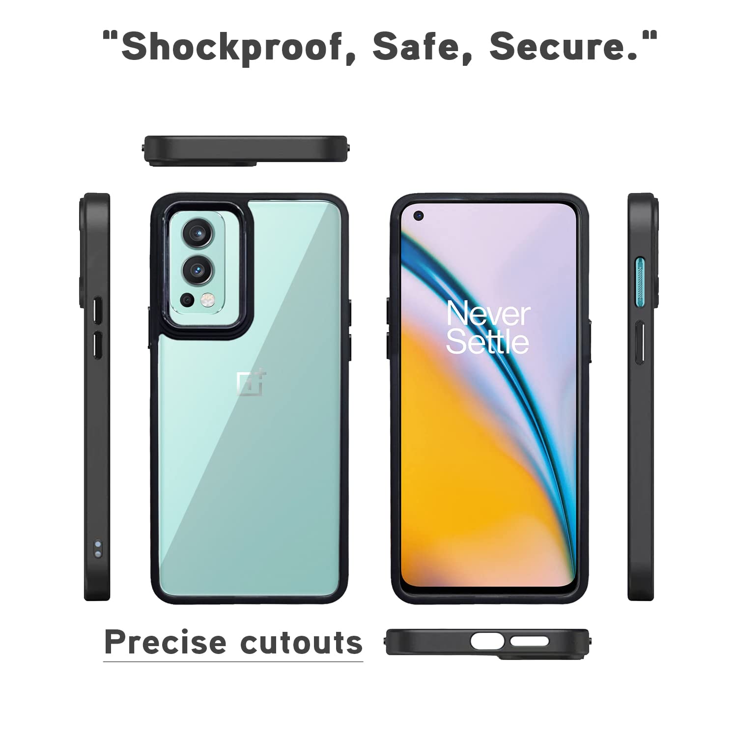 Pikkme black back cover for OnePlus Nord 2 5G – photo 3
