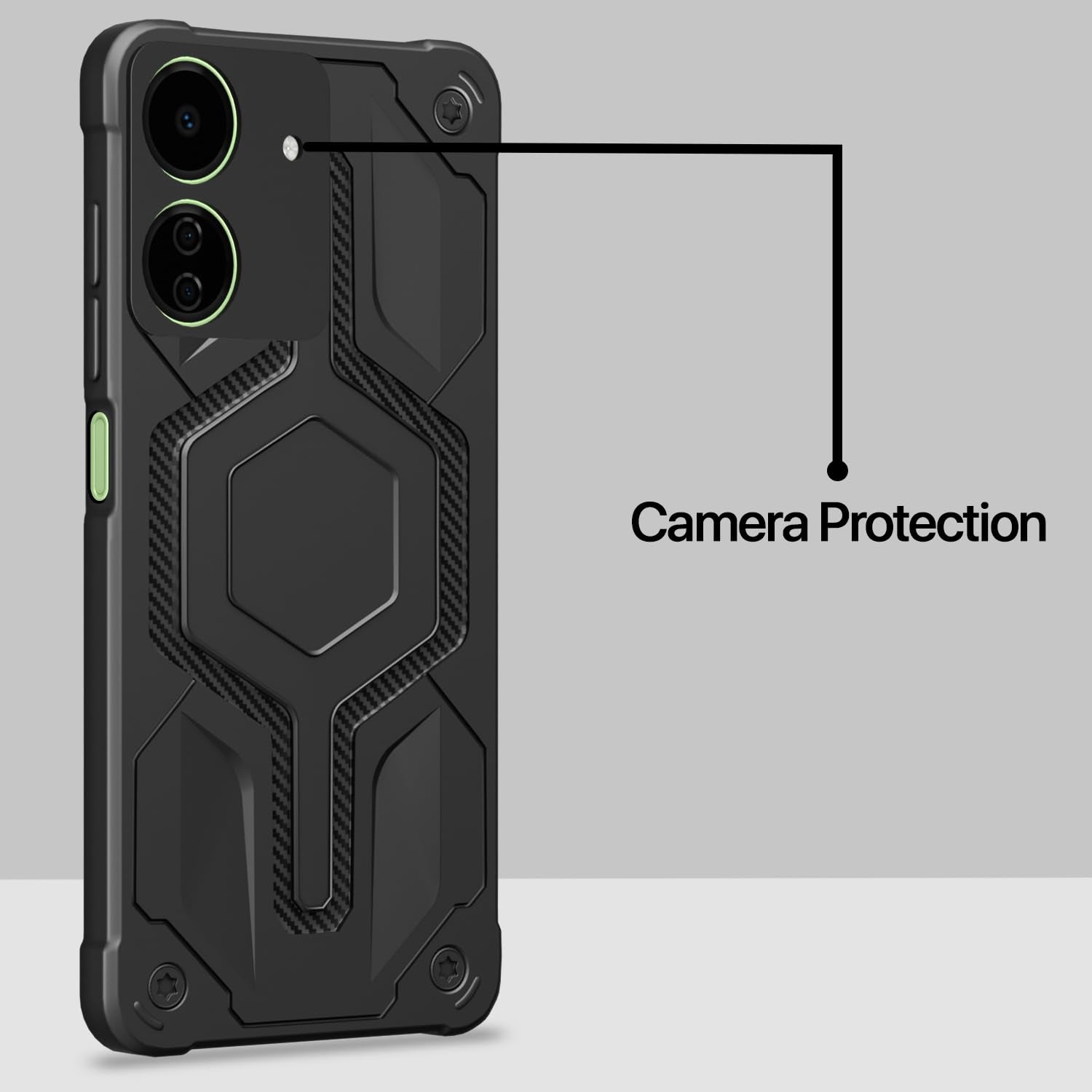 Pikkme black mobile cover for Redmi 13C 4G/Poco C65 – photo 3