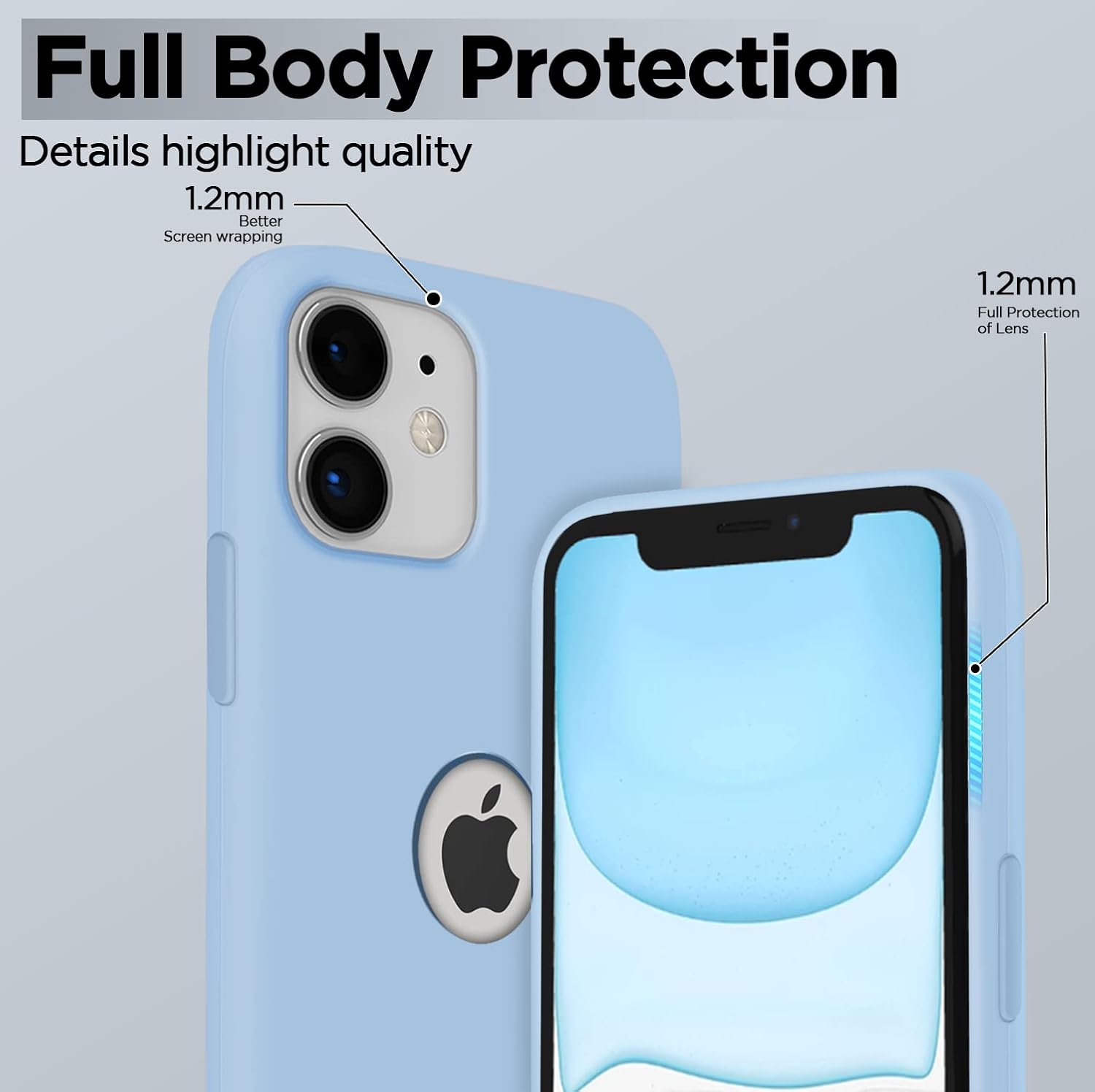 Pikkme iPhone 11 Super Soft Silicone Back Cover (Sierra Blue)