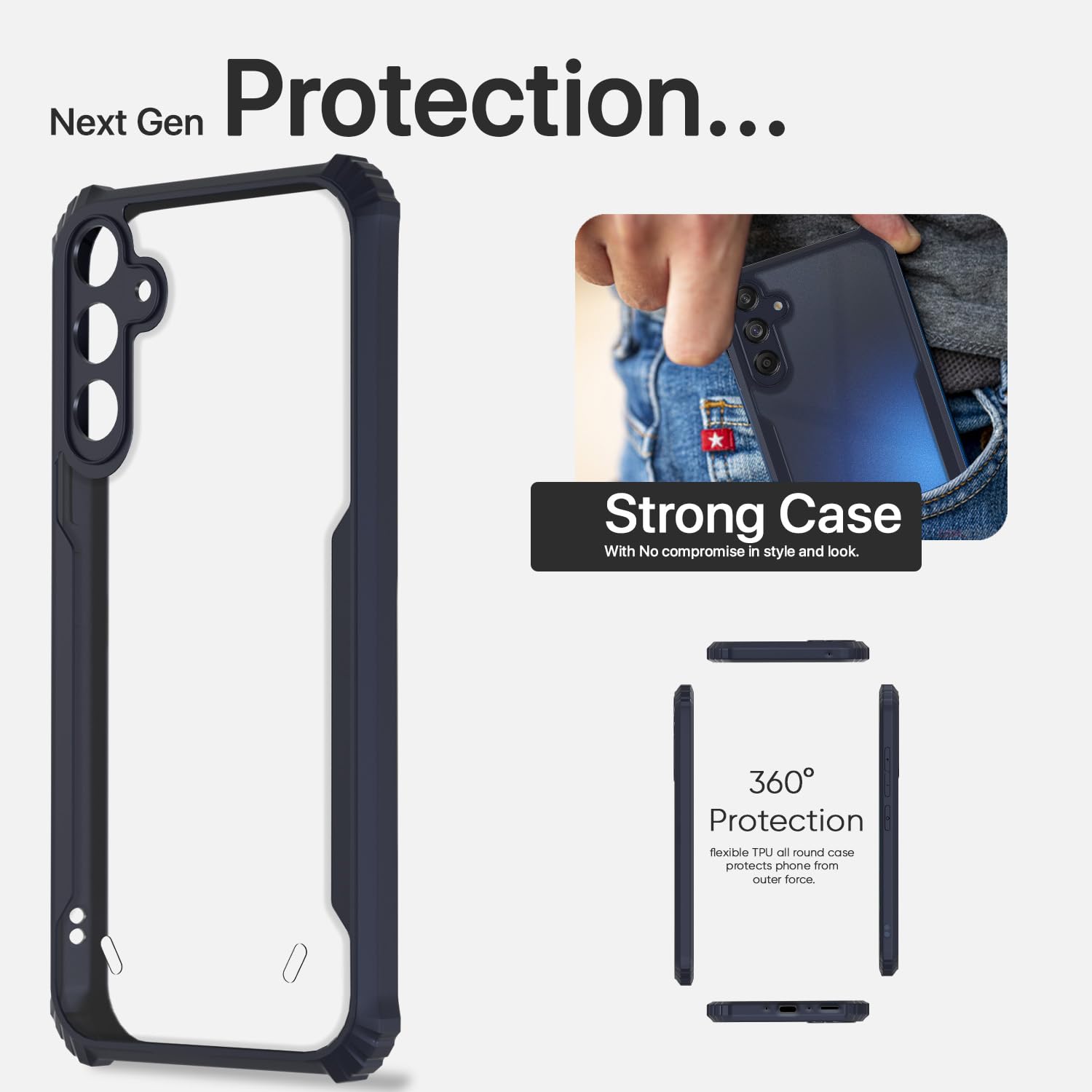Pikkme Samsung M55/M55s/F55 5G Clear blue mobile cover – photo 6