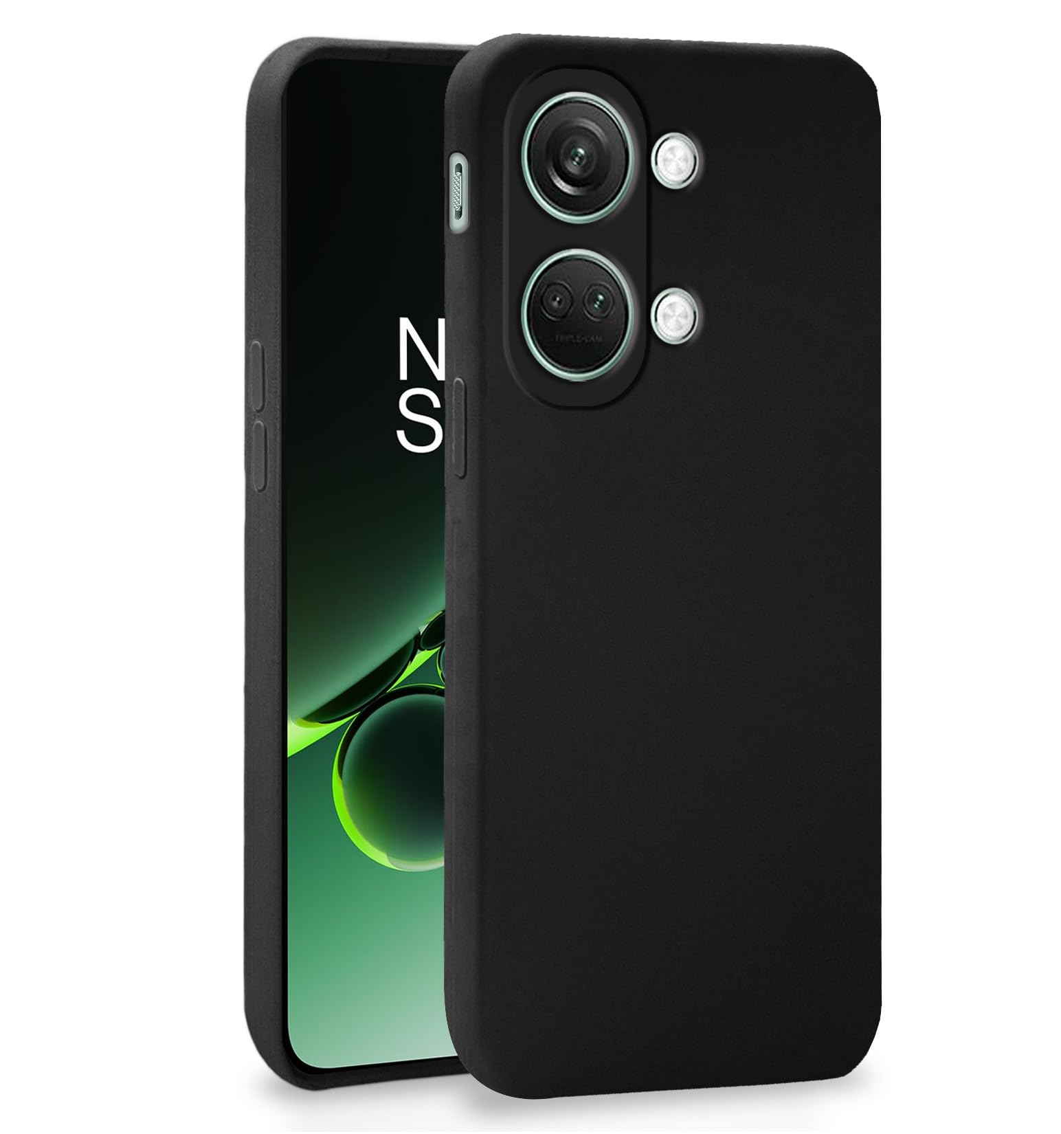 Black mobile cover for OnePlus Nord 3 5G – Pikkme