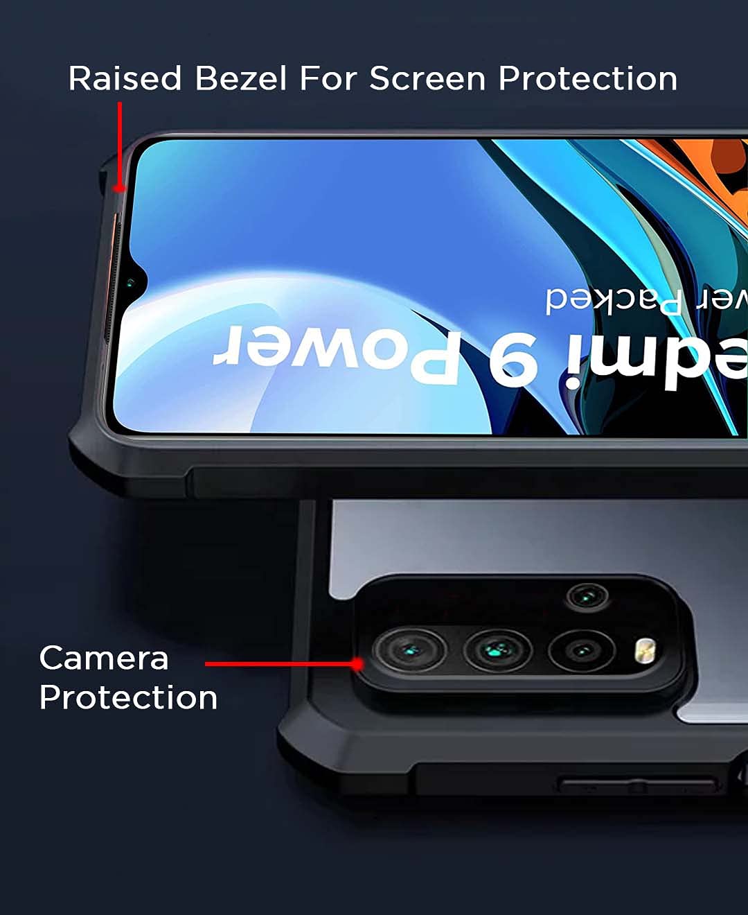 Pikkme Redmi 9 Power black mobile cover – photo 2