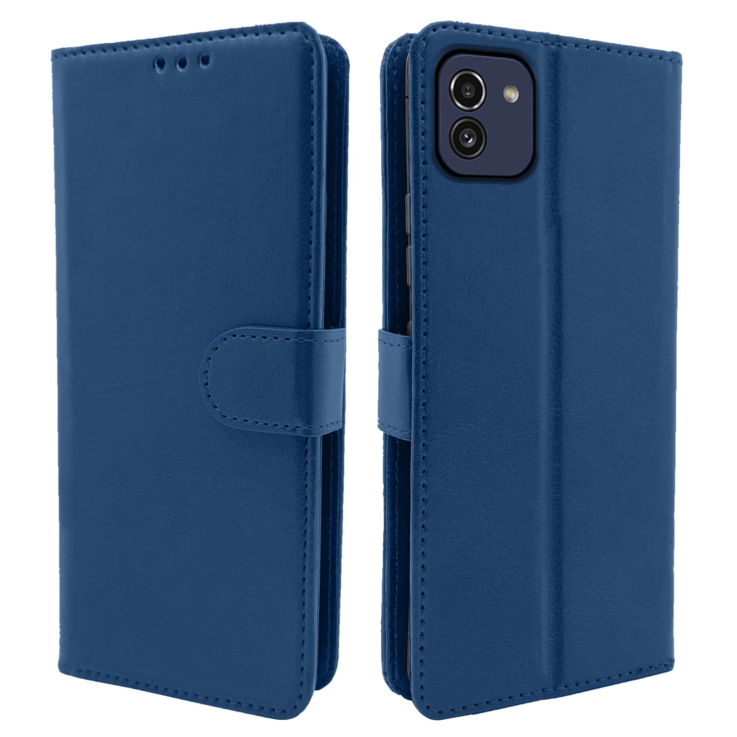 Samsung Galaxy A03 Vintage Flip Cover - Blue