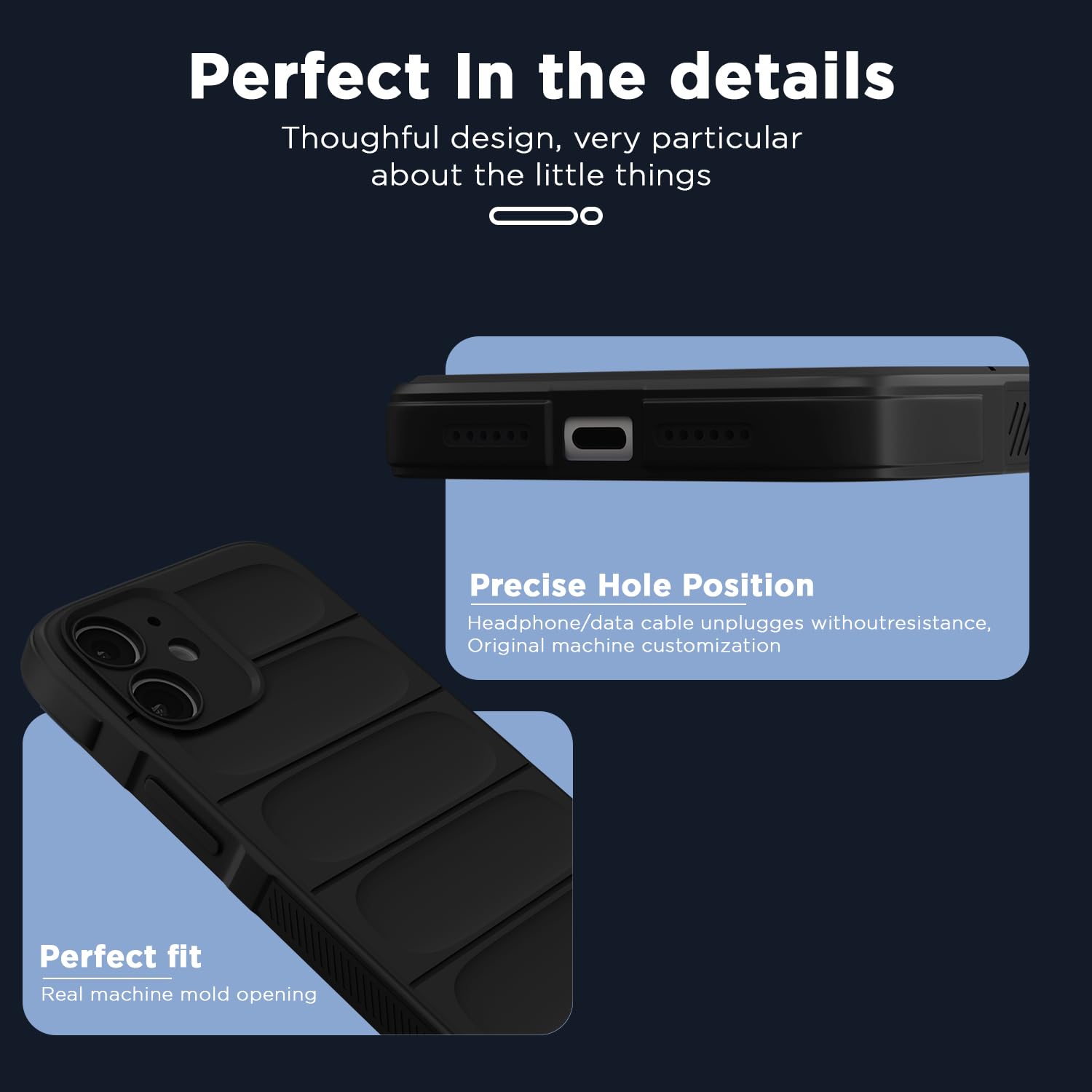 Pikkme iPhone 11 ZigZag Soft matte Liquid Silicone Back Cover (Black)