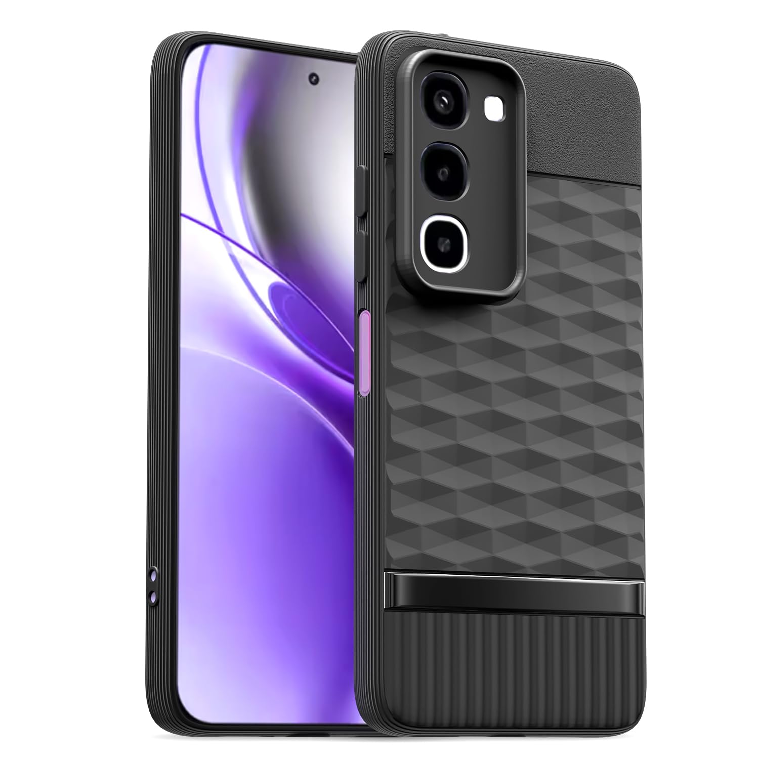 Pikkme black back cover for Realme P4R 5G