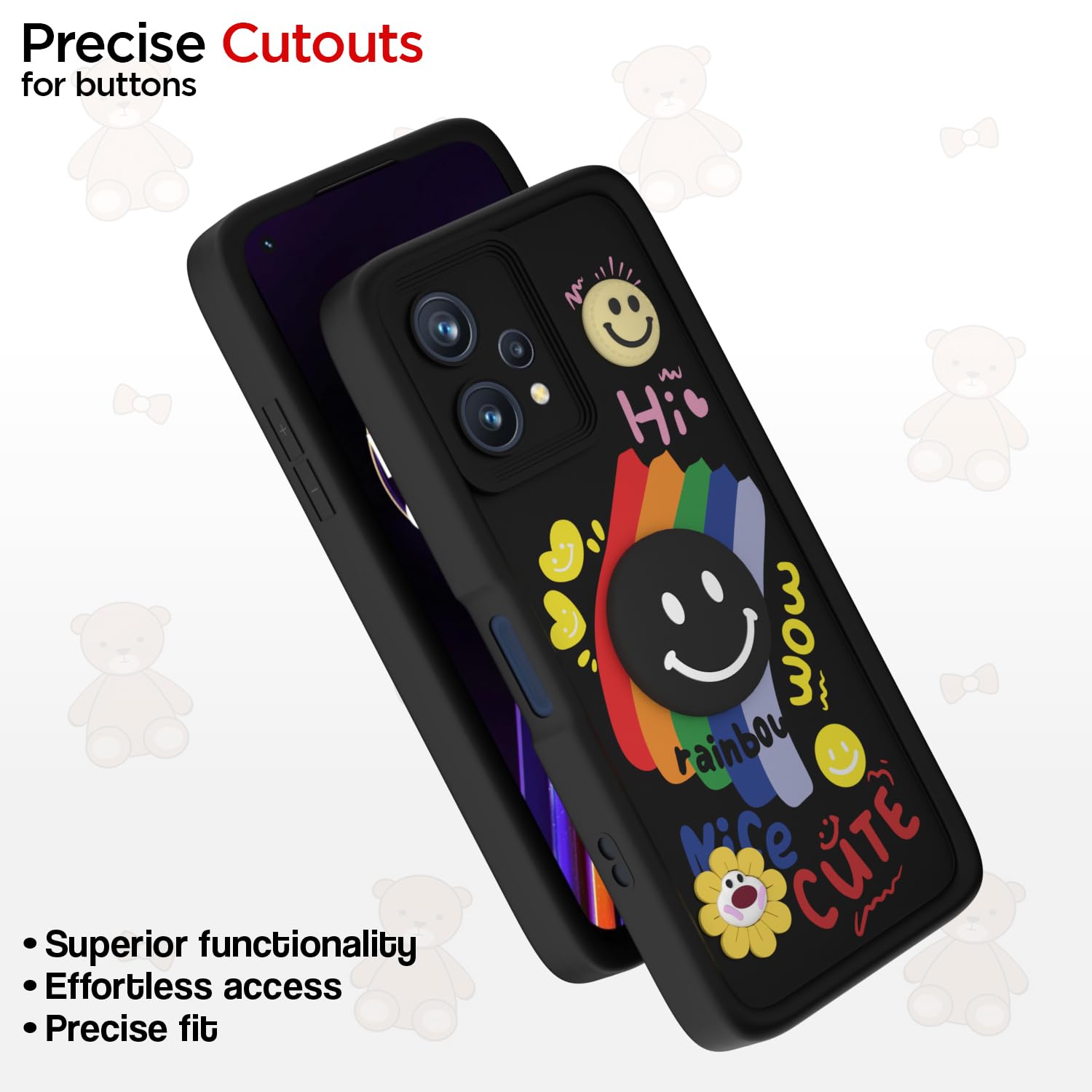 Black Soft Silicone phone cover for Realme 9 Pro 5G – Pikkme – photo 6