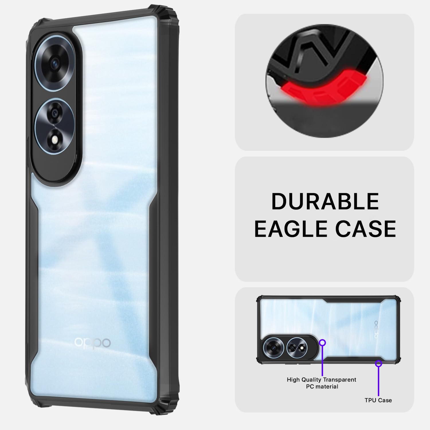 Pikkme black phone cover for Oppo A60 4G – photo 5