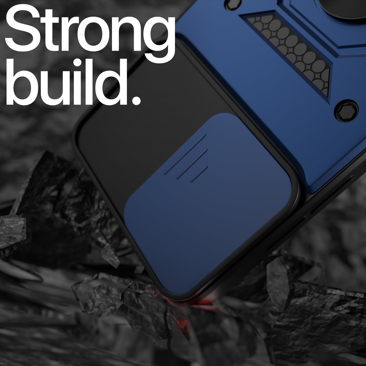 Pikkme blue D10 Camera Shield mobile back cover for Oppo Reno 14 5G – photo 6