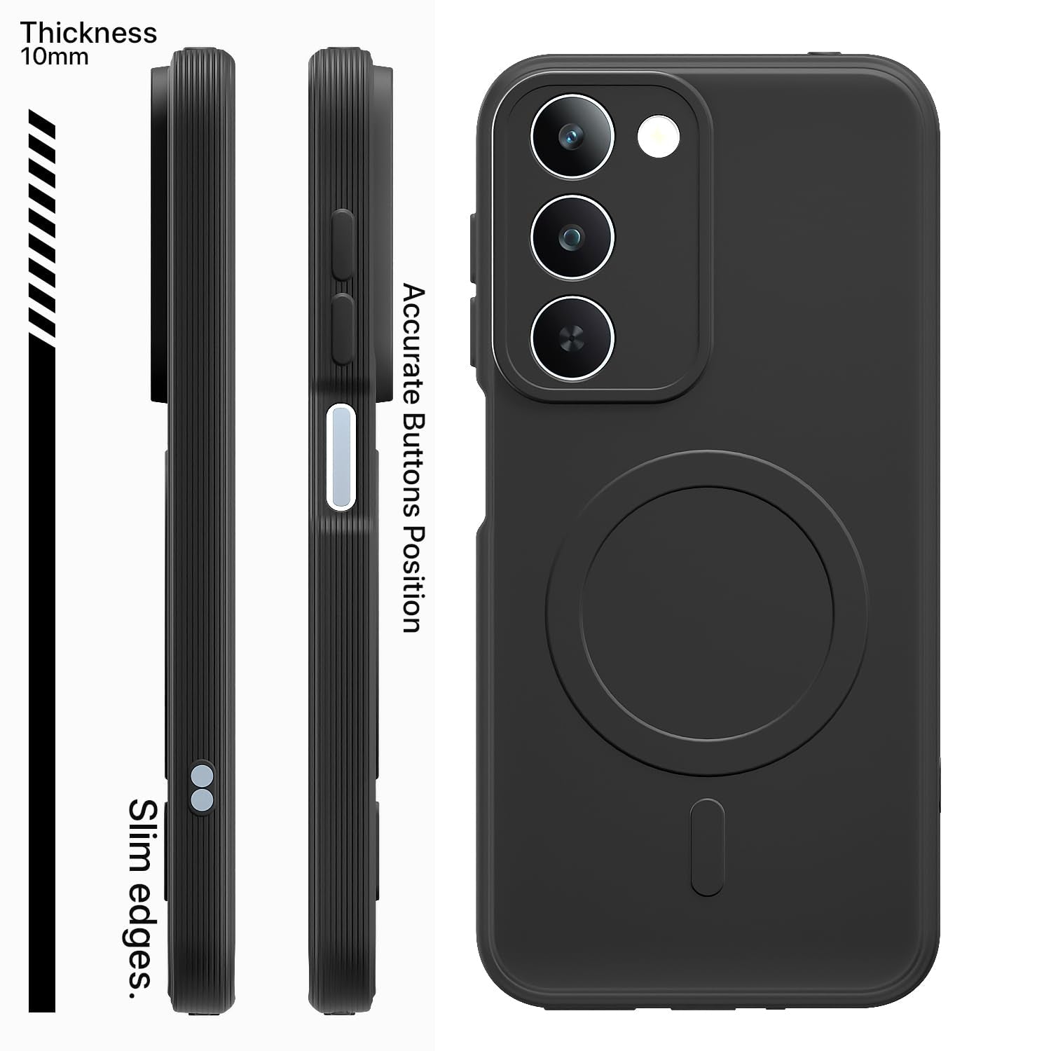Pikkme black phone cover for Realme P4 Lite 5G – photo 3