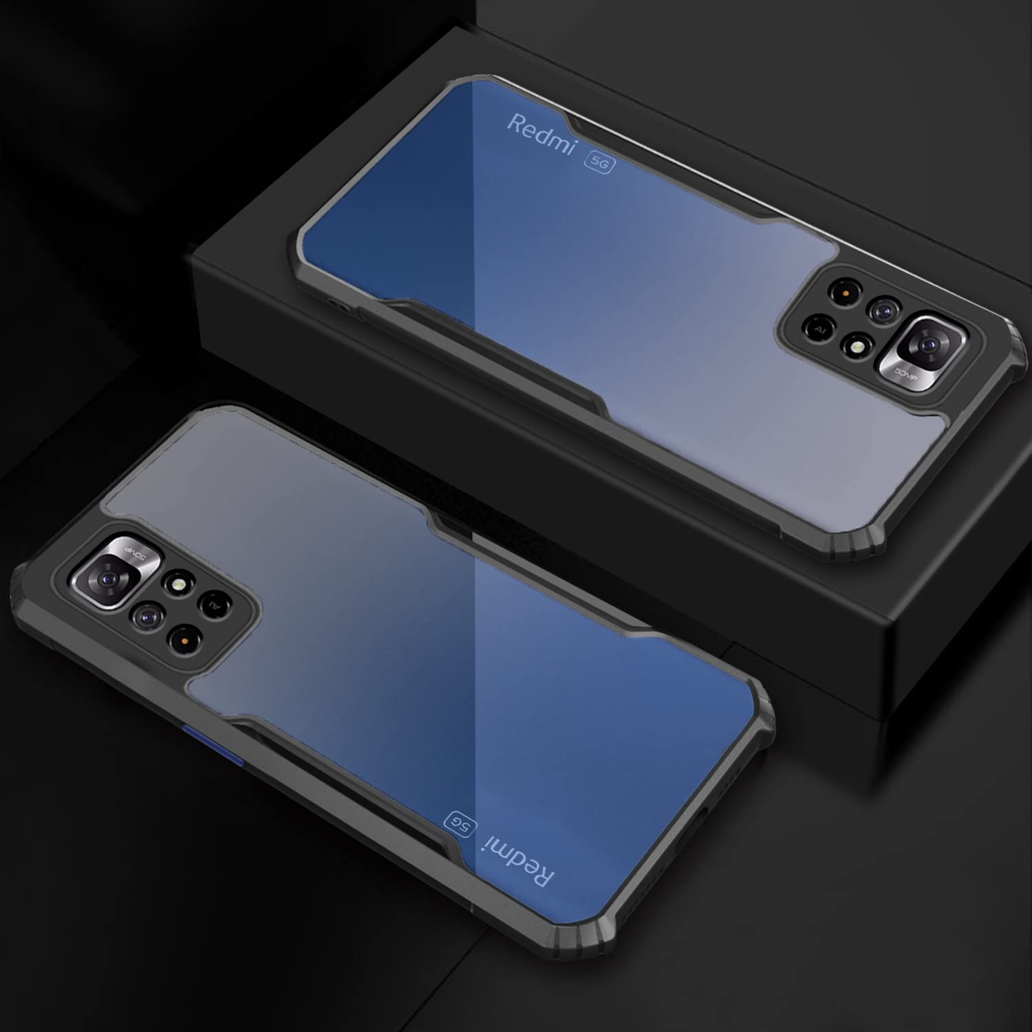 Pikkme Redmi Note 11T/Poco M4 Pro 5G black mobile cover – photo 3