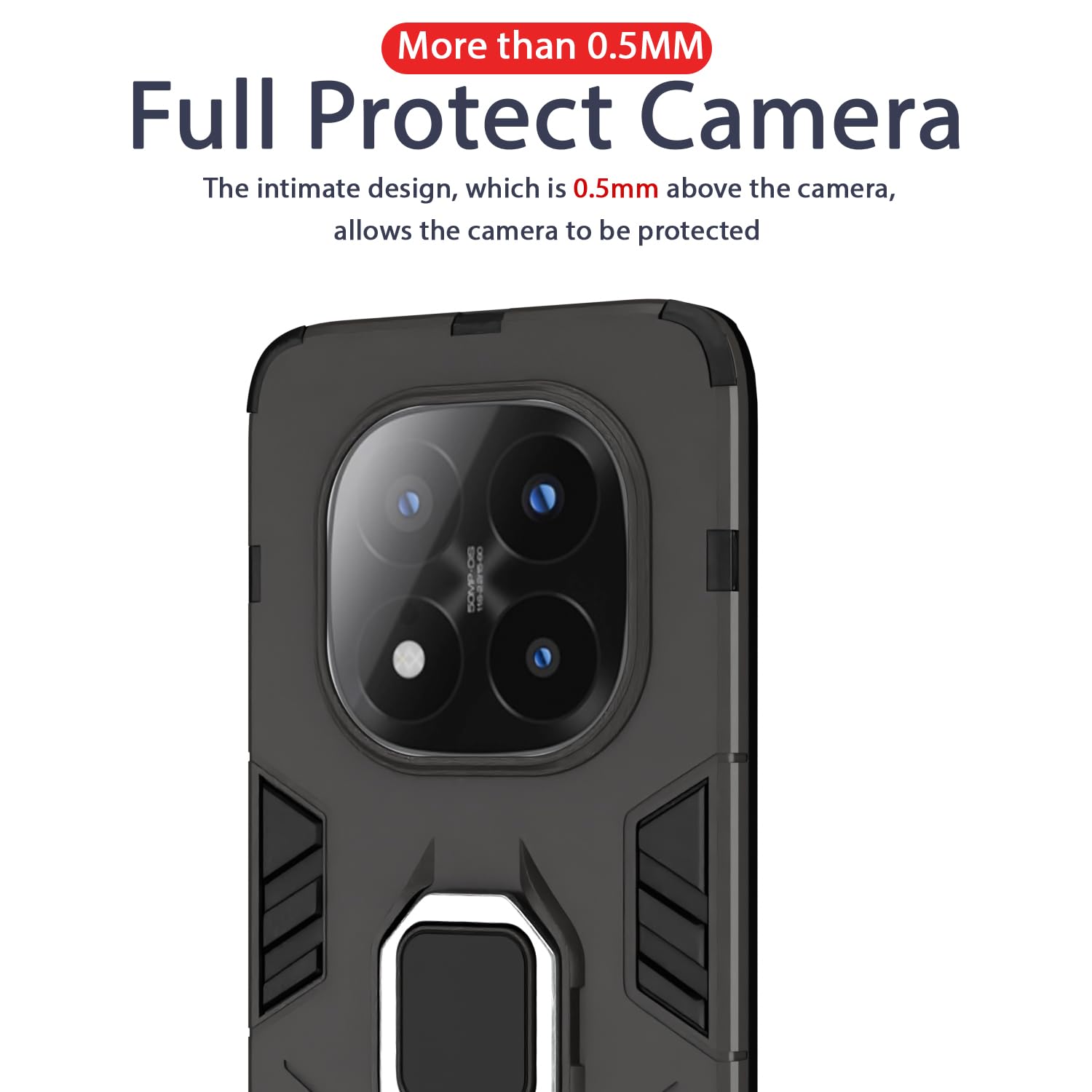 Pikkme Redmi Note 14 Pro Plus 5G black mobile cover – photo 7