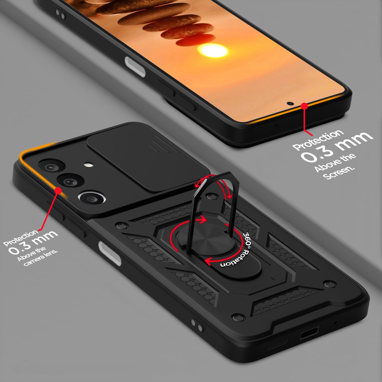 Pikkme black back cover for Samsung M36 5G – photo 4