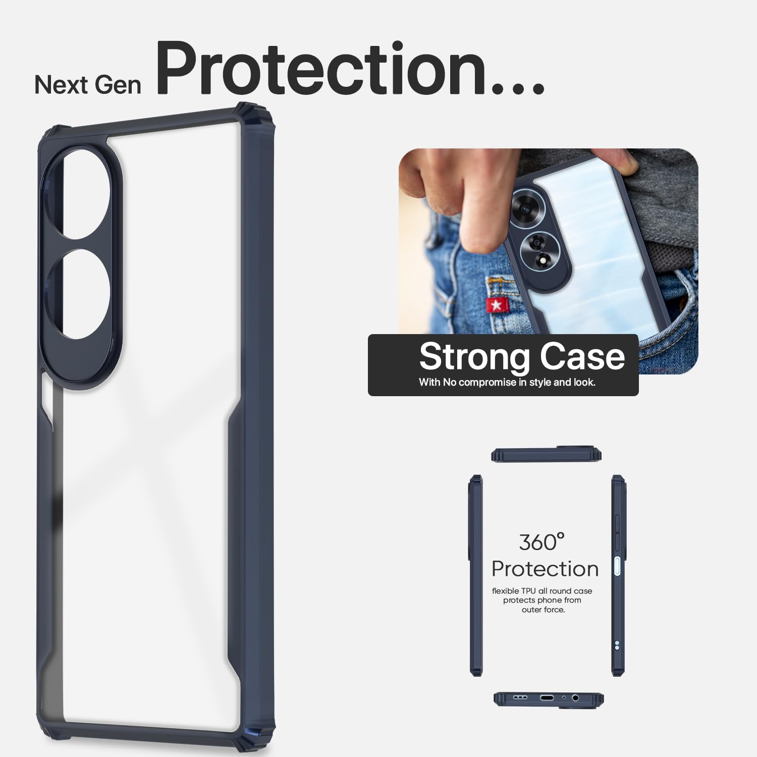 Blue mobile cover for Oppo A60 4G – Pikkme – photo 6