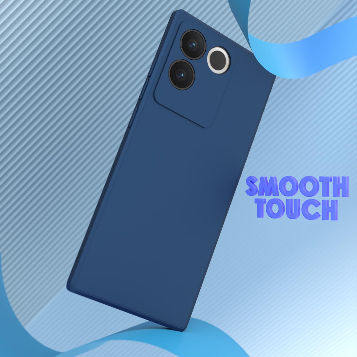Pikkme blue Matte back cover for iQOO Z7 Pro 5G – photo 7