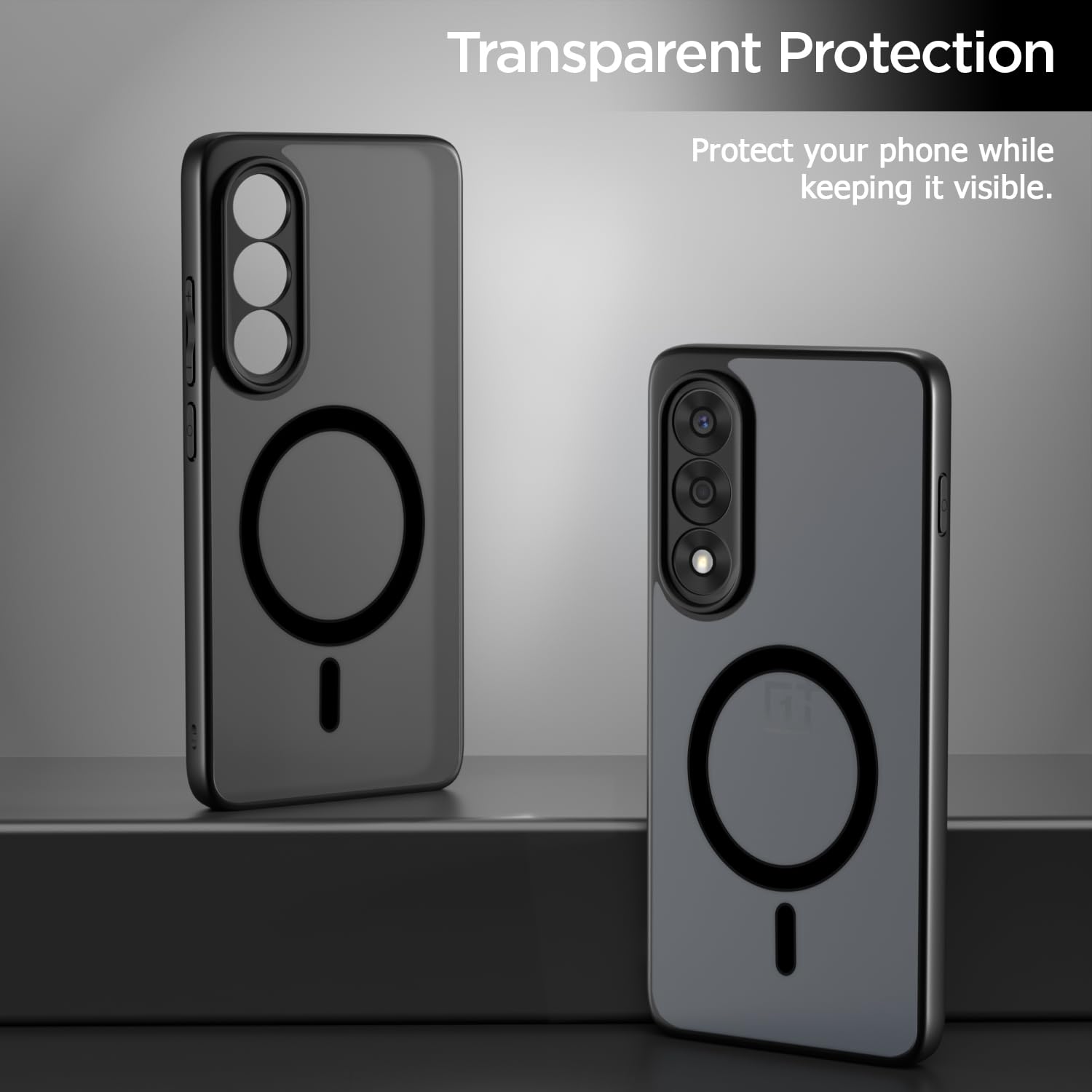 Pikkme black smoke mag-safe mobile cover for OnePlus Nord 5 5G – photo 3