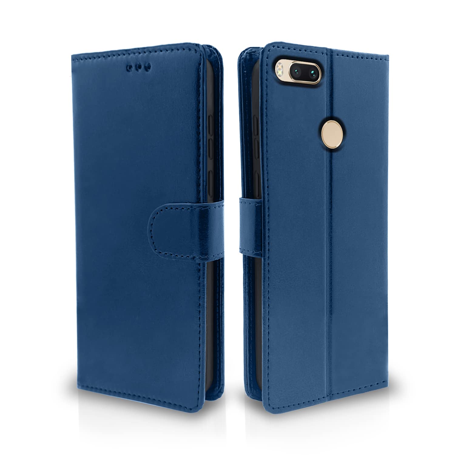 Mi A1 Vintage Flip Cover - Blue