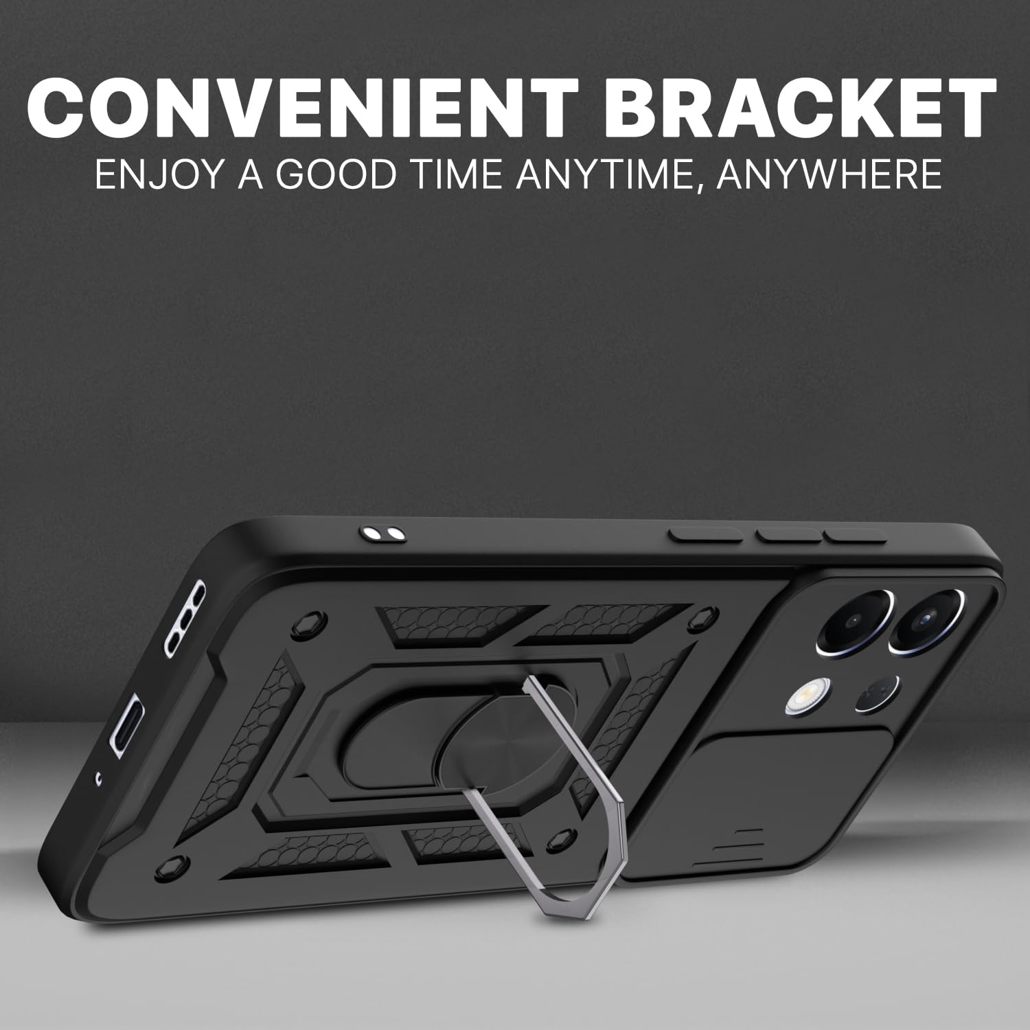 Pikkme black mobile back cover for Oppo K13 5G/360 – photo 3