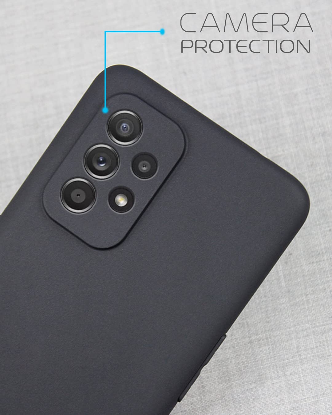 Samsung A52/A52s 5G Matte mobile cover in black by Pikkme – photo 2
