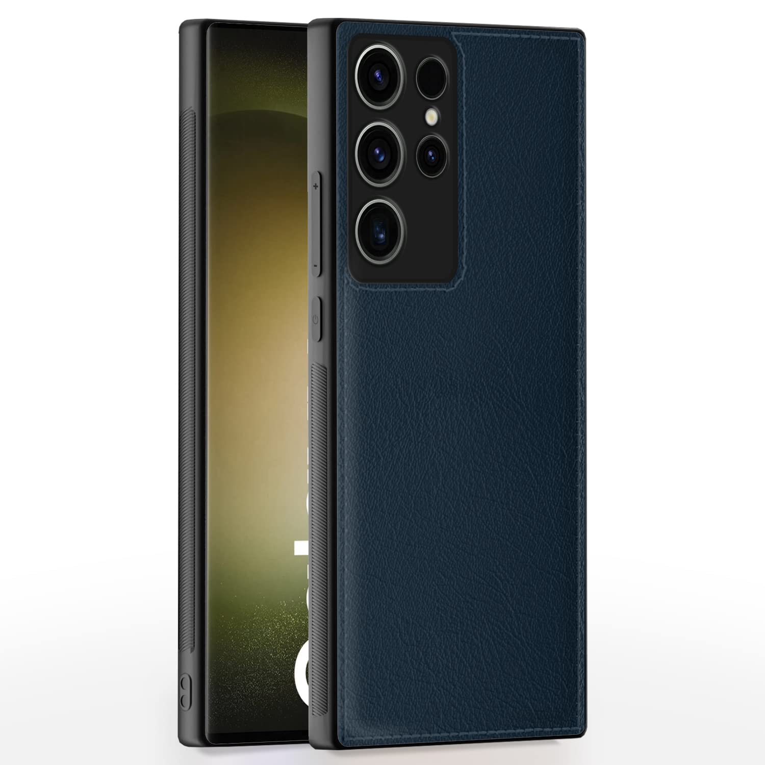 Samsung Galaxy S23 Ultra 5G Leather Back Cover – Blue