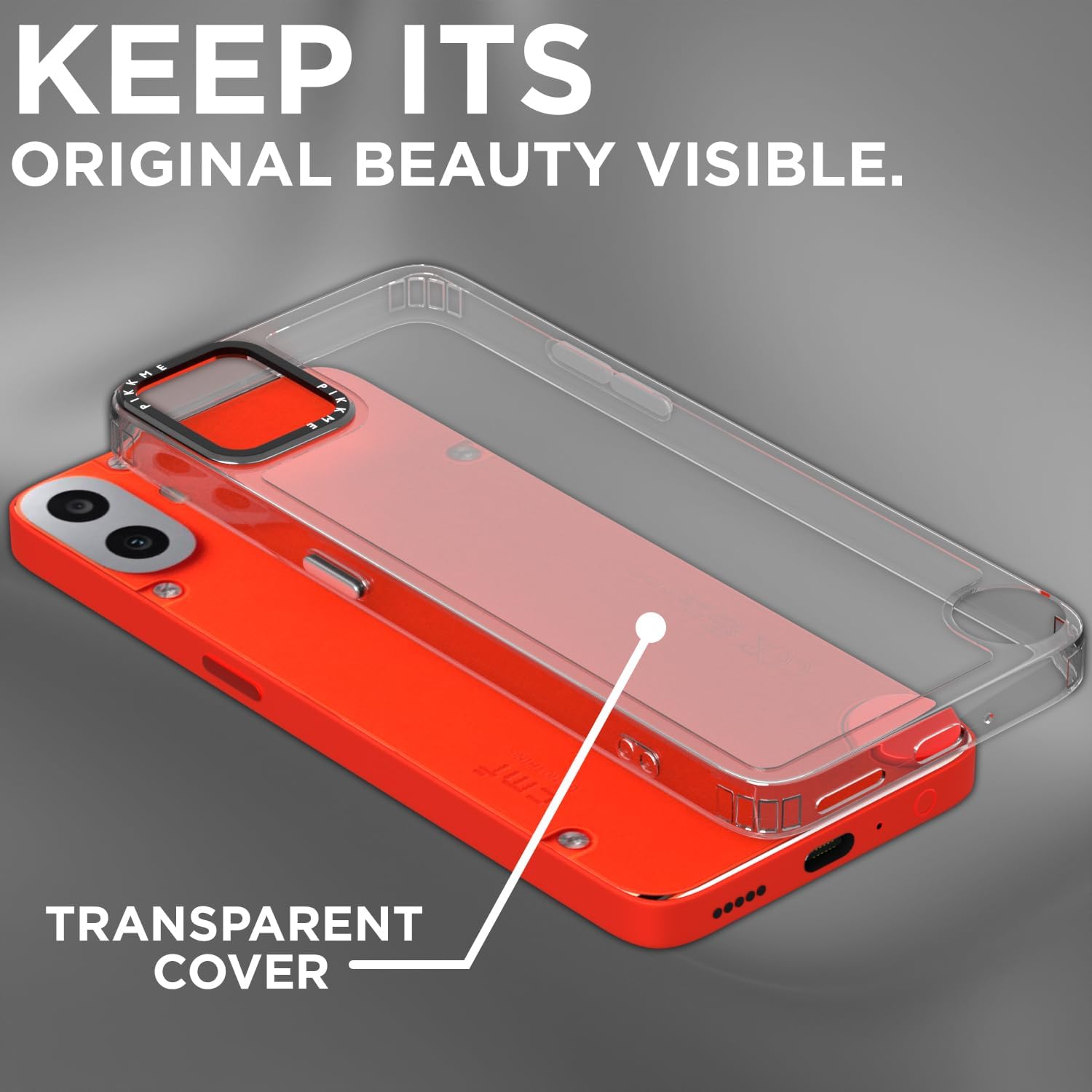 CMF Phone 1 mobile cover in transparent by Pikkme – photo 5