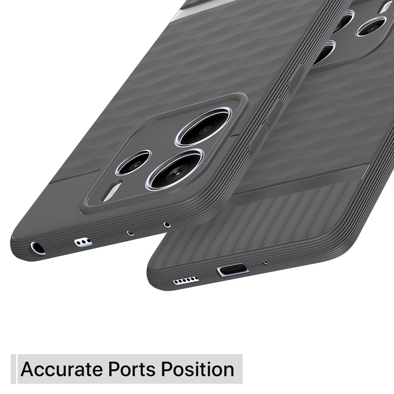 Pikkme Redmi Note 14 5G Gencase Back Cover (Grey)