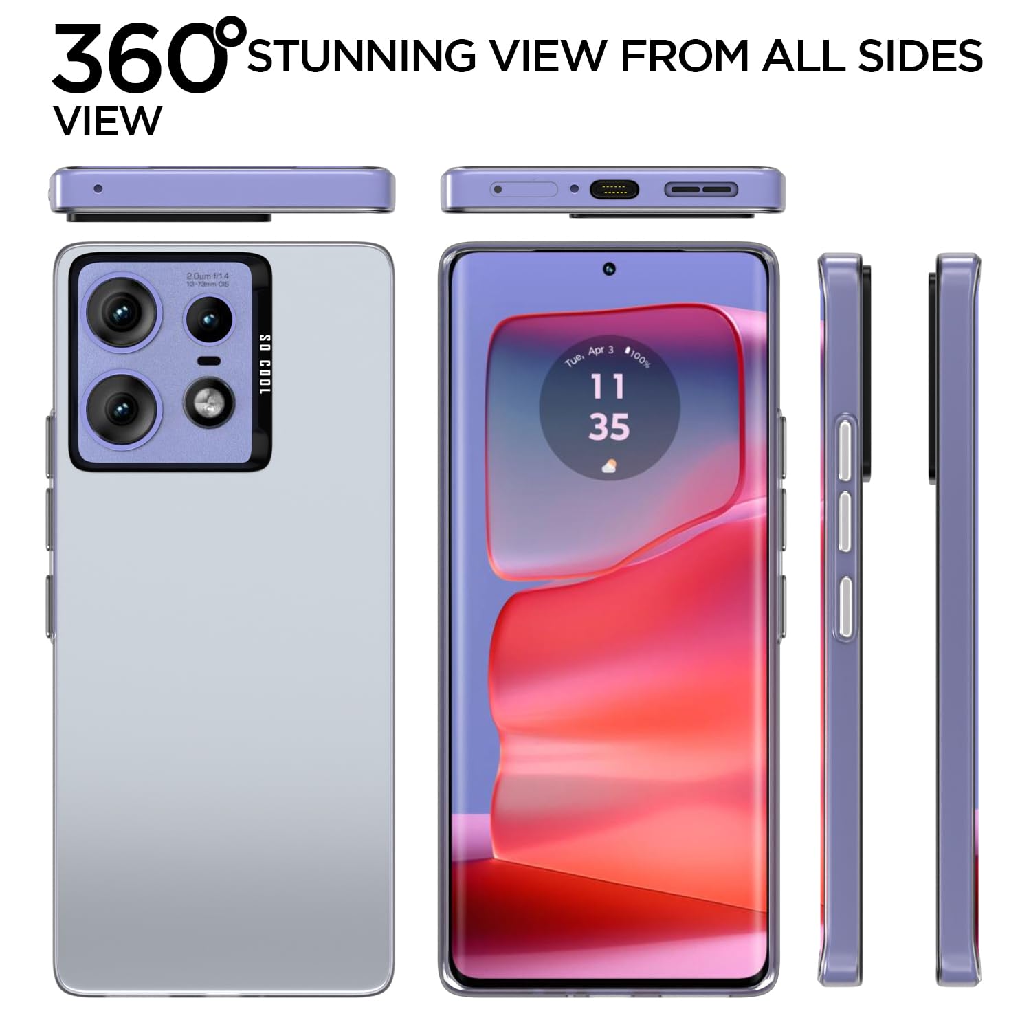 Silver mobile back cover for Moto Edge 50 Pro 5G – Pikkme – photo 3