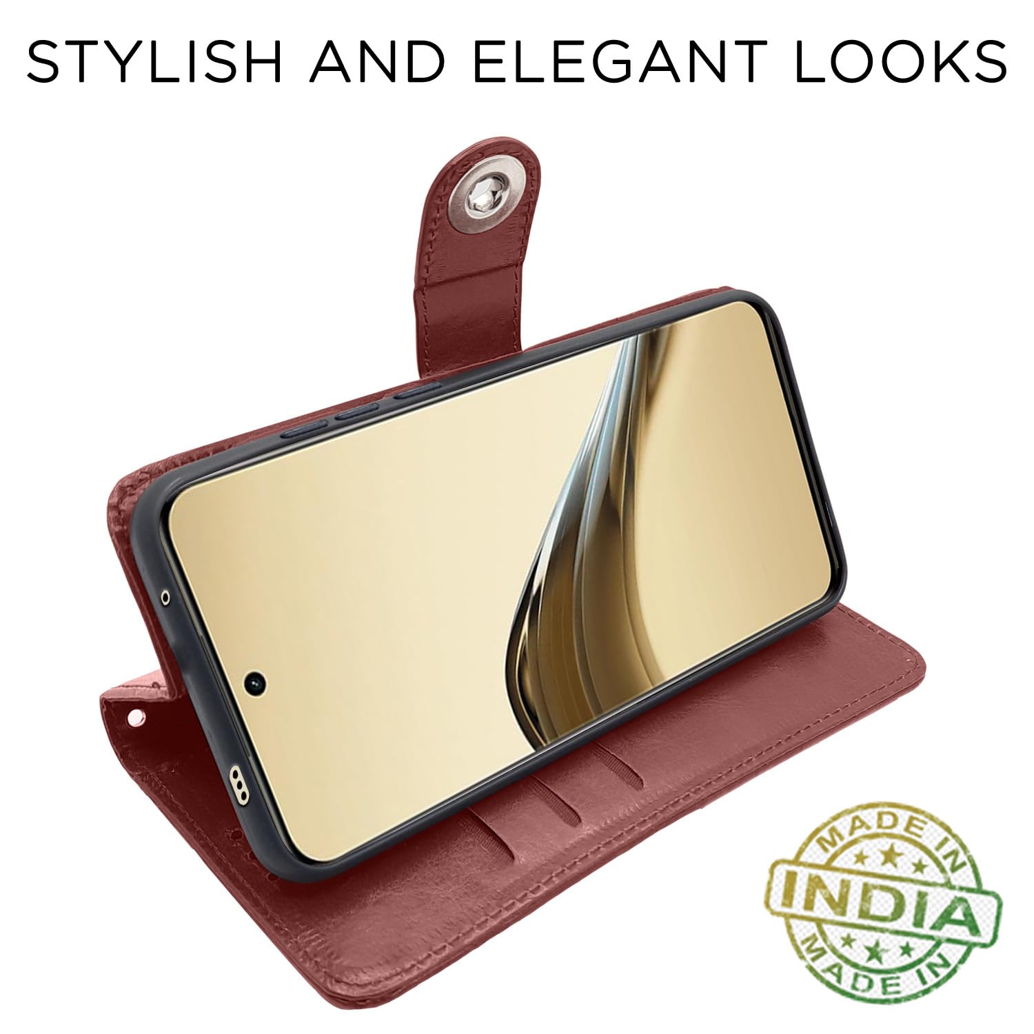 Brown mobile flip cover for Realme 13 Pro/13 Pro Plus 5G – Pikkme – photo 5