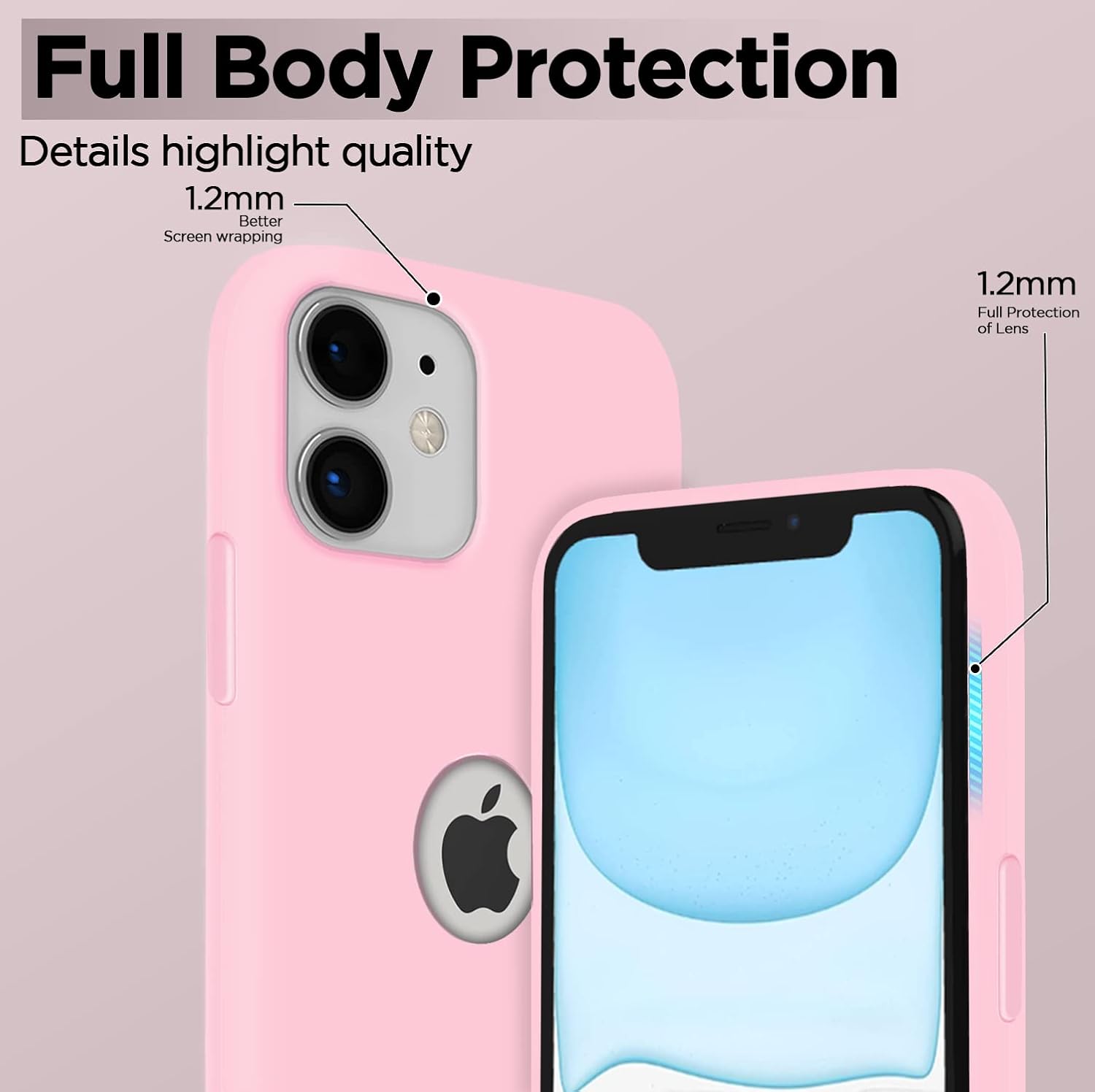 Pikkme iPhone 11 Super Soft Silicone Back Cover (Pink)