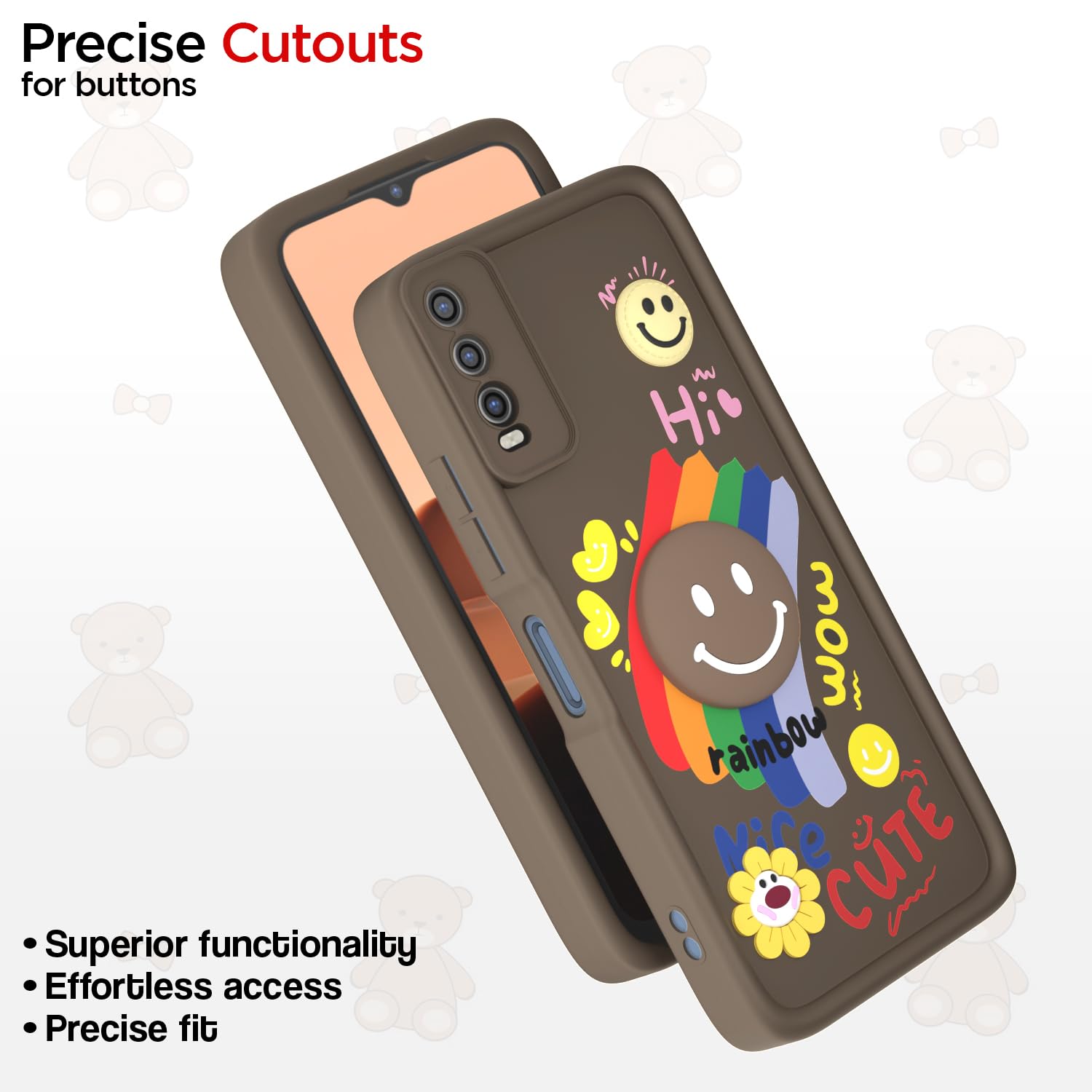 Pikkme brown mobile cover for Vivo Y12s/Y20/Y20i/Y20G – photo 6