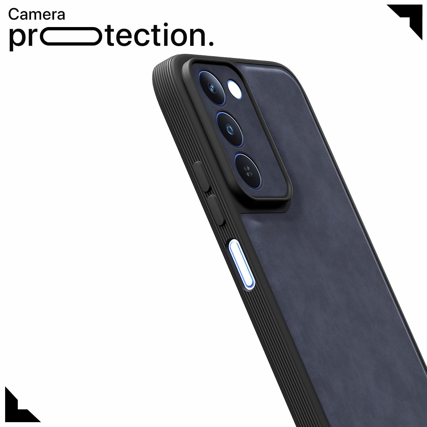 Pikkme Realme P4 Lite 5G Leather blue mobile back cover – photo 5