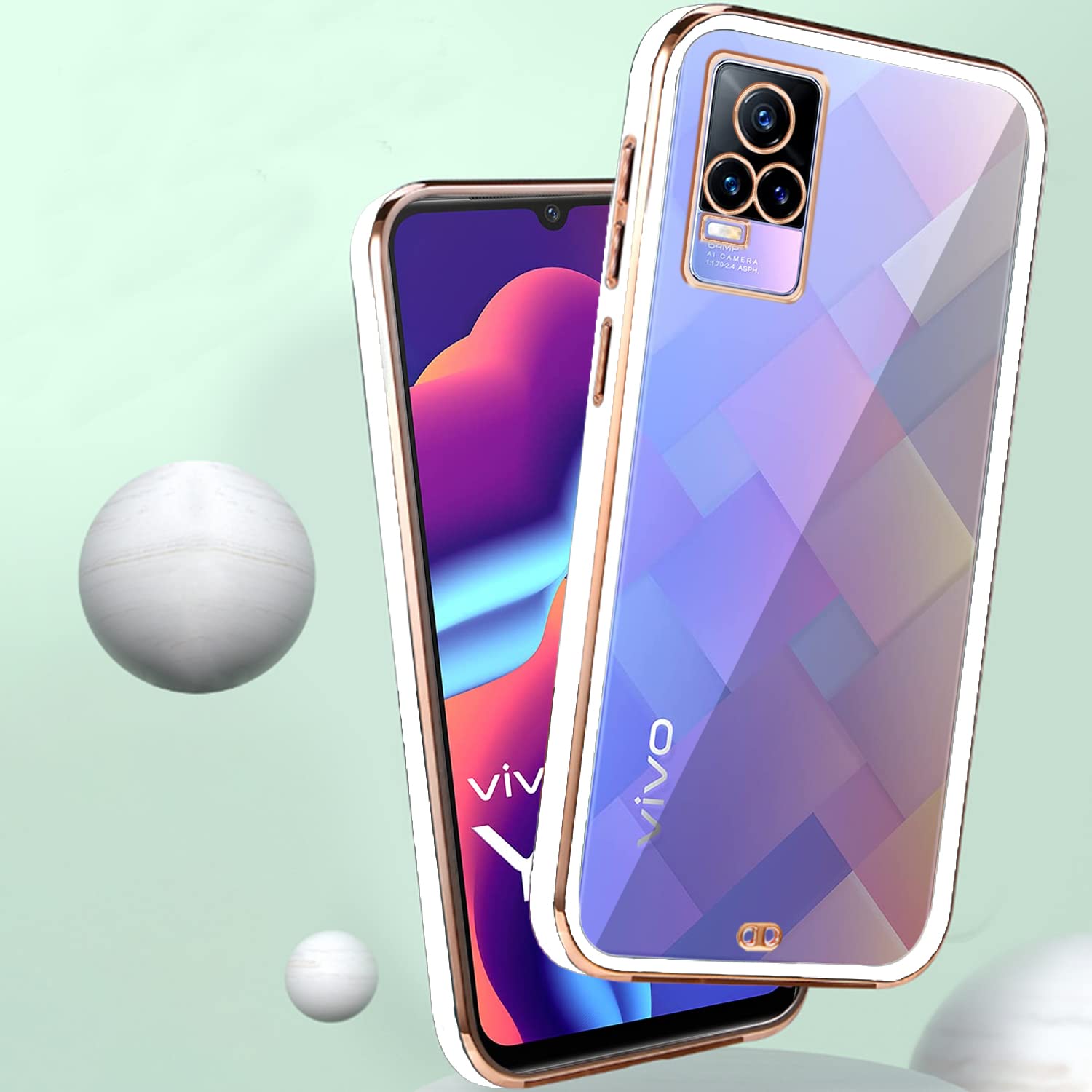 White Chrome phone cover for Vivo Y73 – Pikkme – photo 4