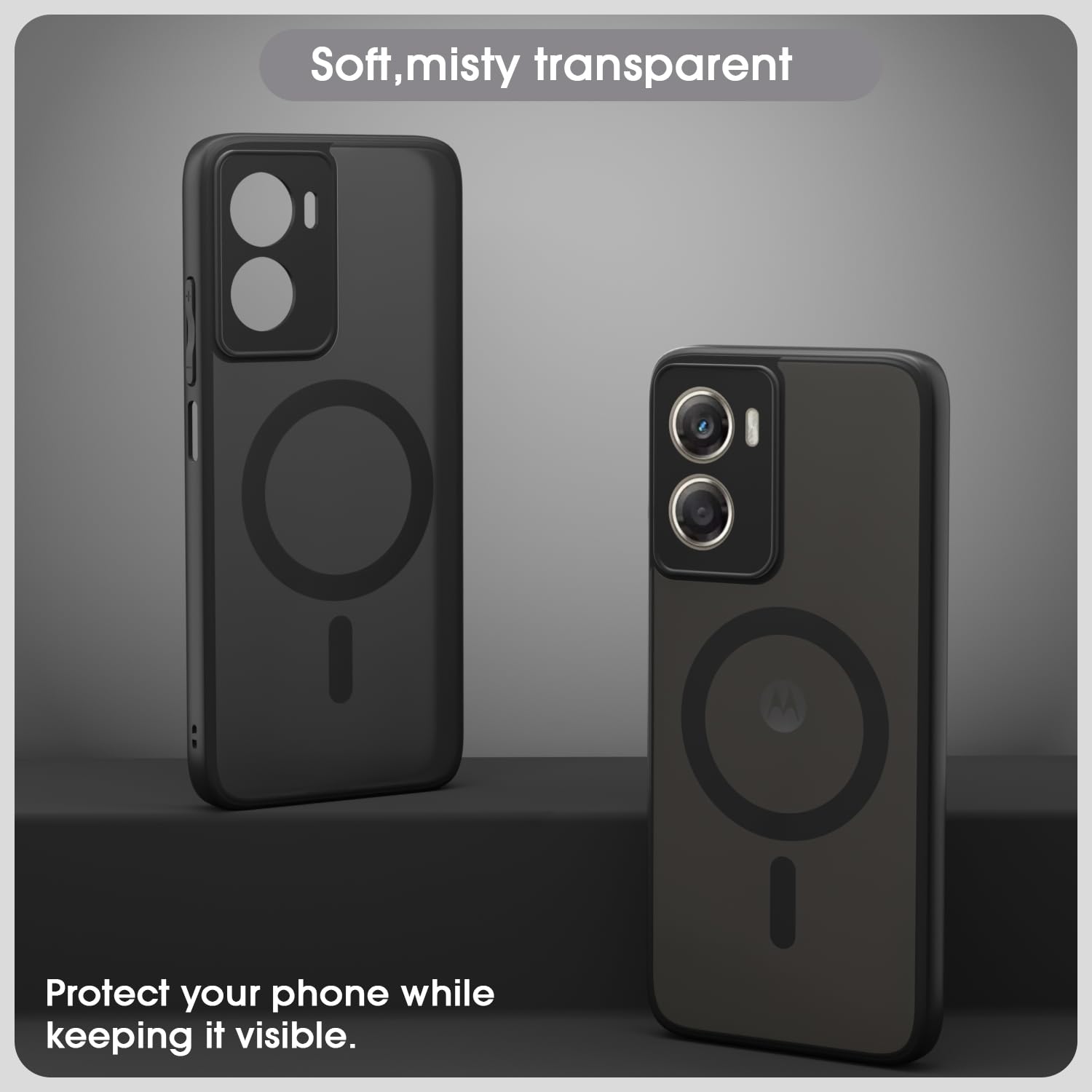Pikkme Moto G06 Power black smoke mag-safe phone cover – photo 3