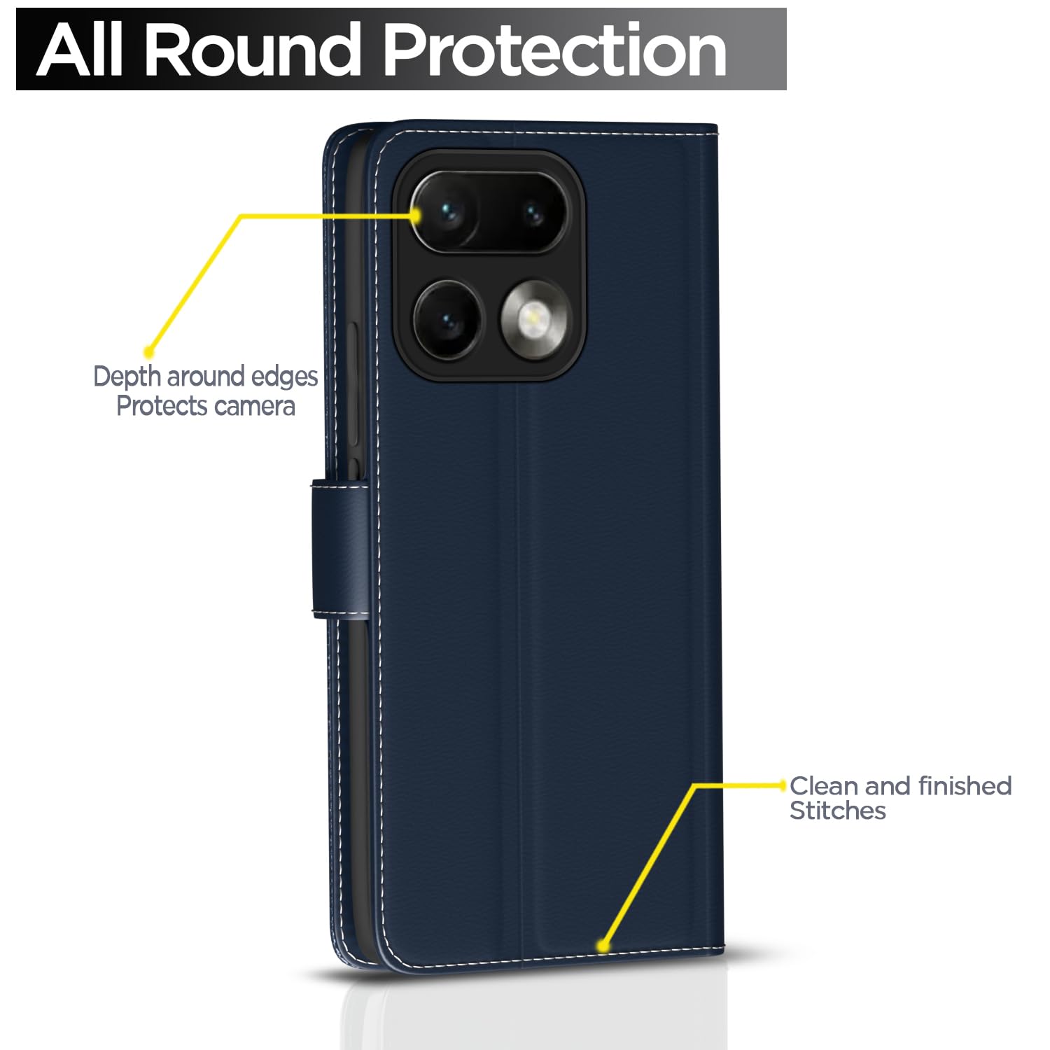 Pikkme Realme 16 Pro 5G Wallet blue mobile flip cover – photo 4