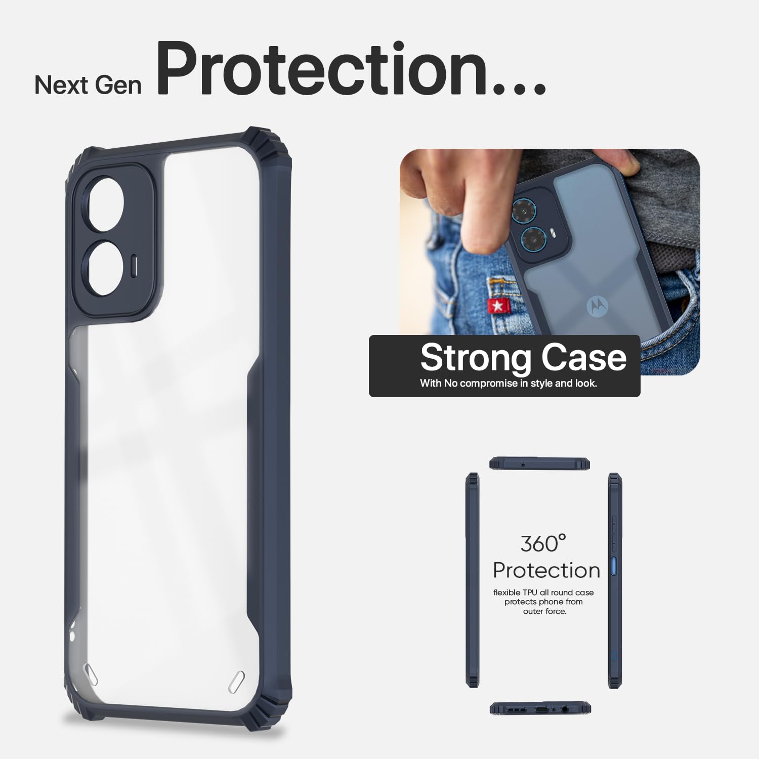 Moto G34/G45 5G Eagle mobile cover in blue by Pikkme – photo 6