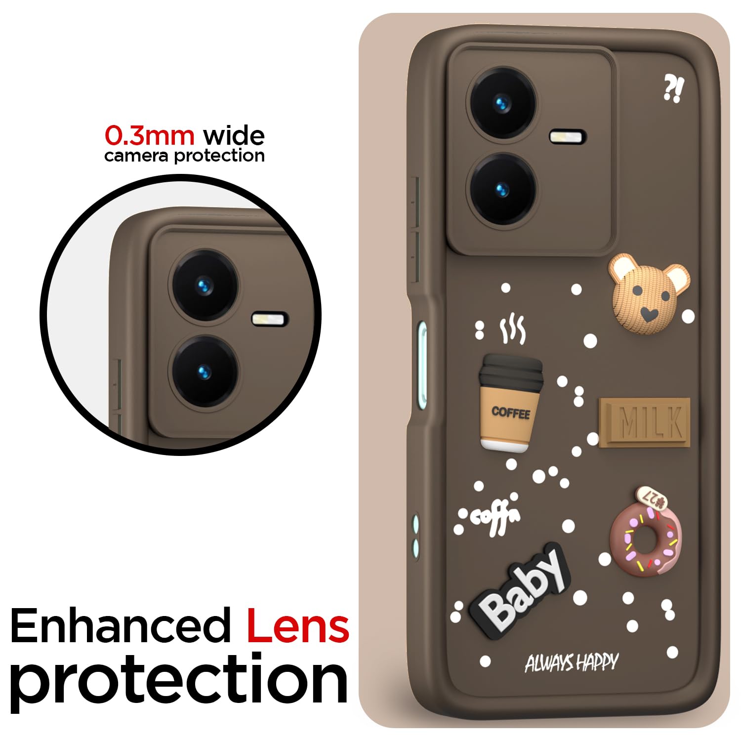 Pikkme brown Silicone back cover for Vivo Y22 – photo 5
