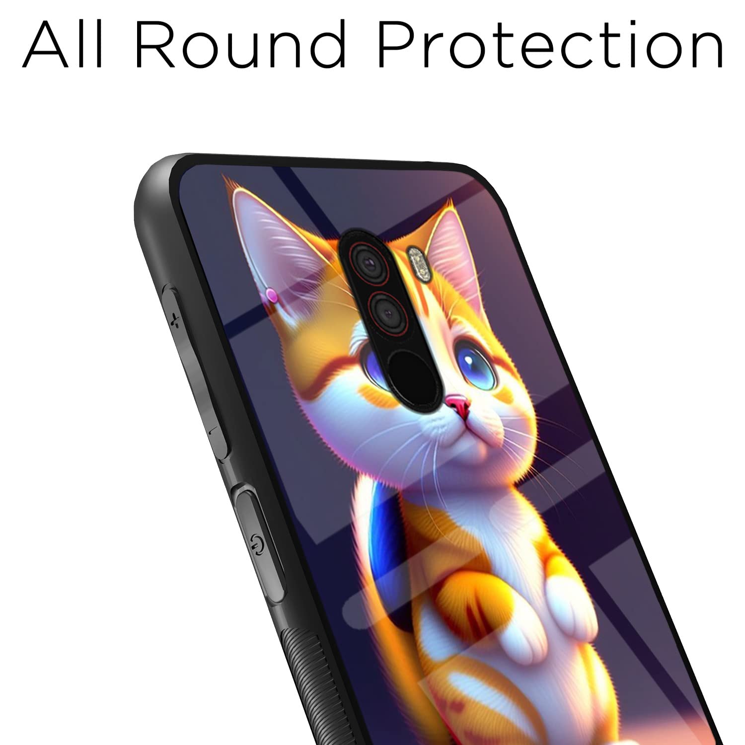 Poco F1 Cat mobile cover by Pikkme – photo 7