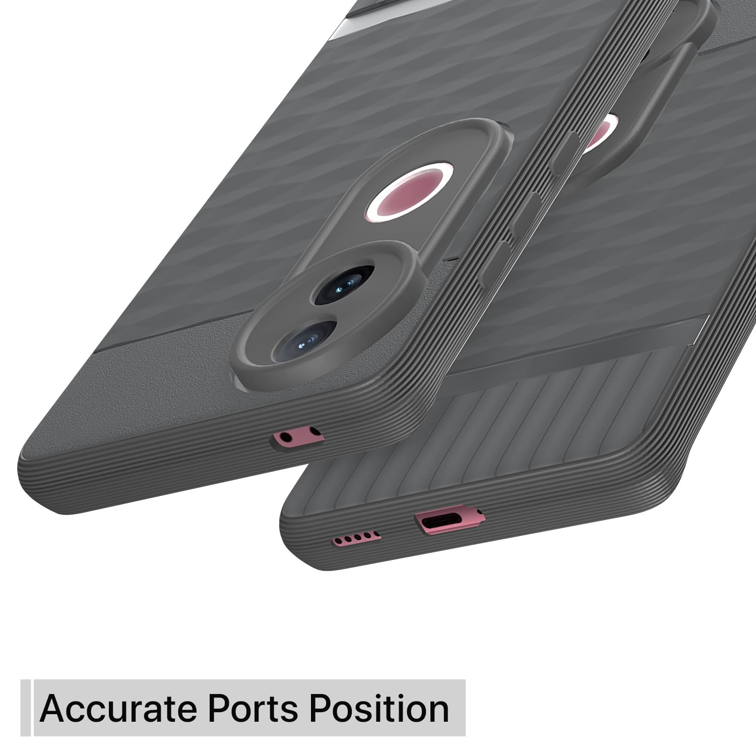 Pikkme grey Silicone mobile back cover for iQOO Z10R 5G/Vivo V50 5G/V50e 5G/Vivo T4R – photo 4