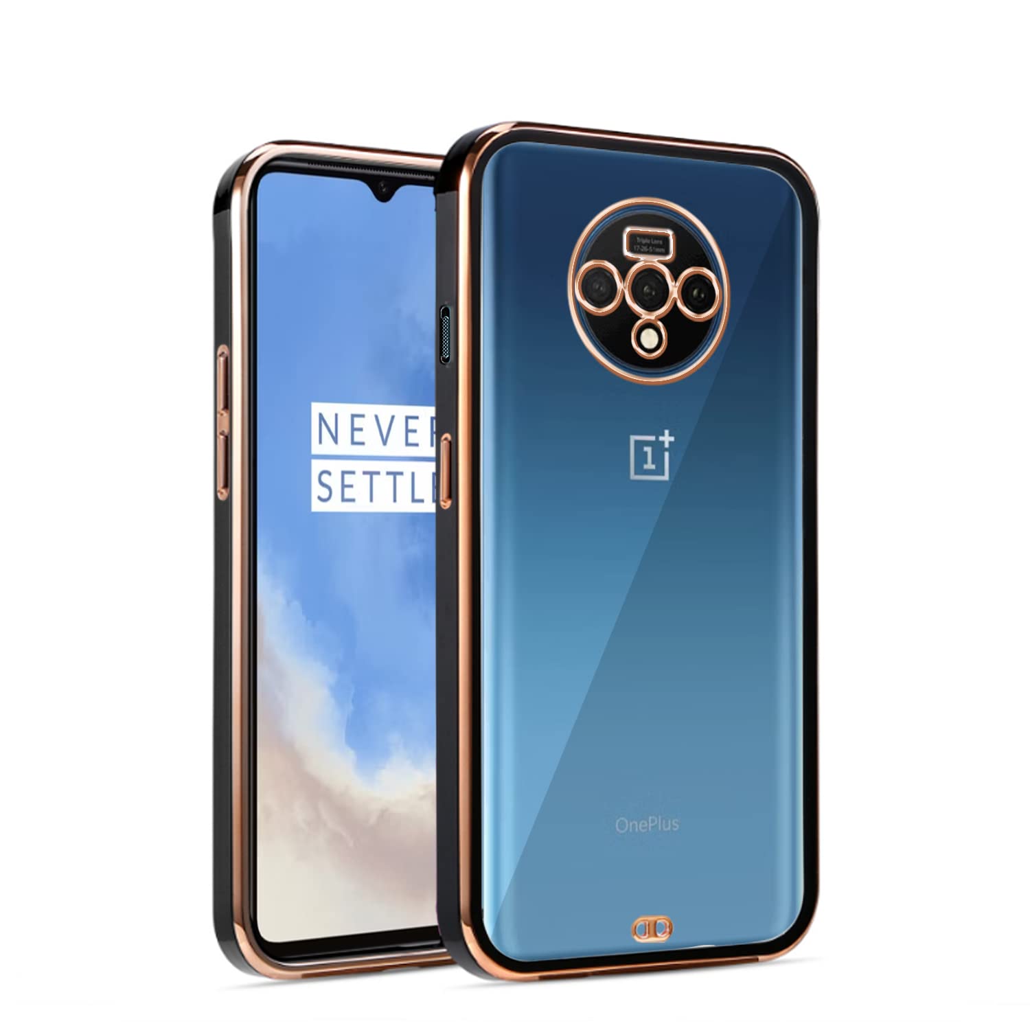 Pikkme OnePlus 7T black back cover