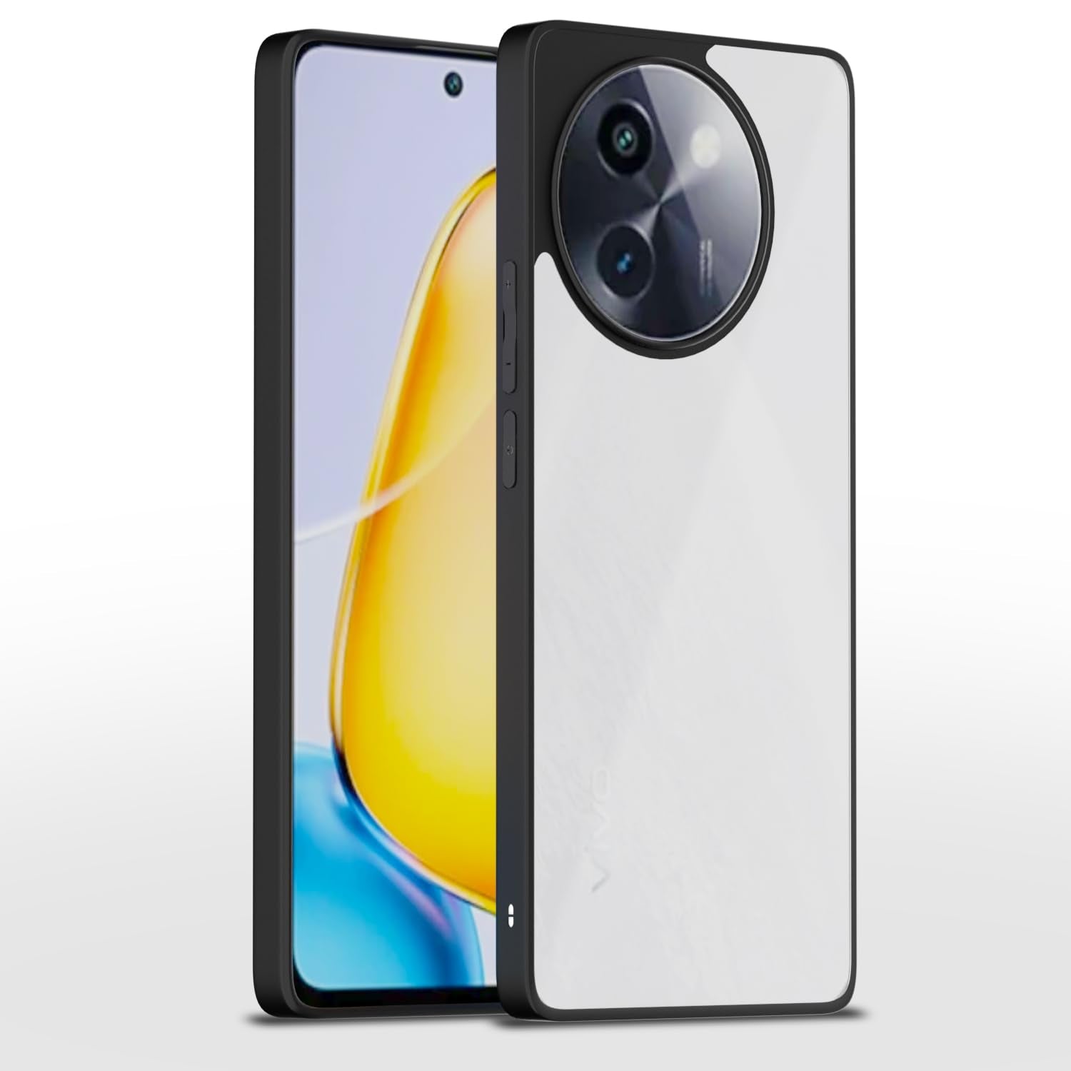 Pikkme Vivo Y200i 5G Eagle 2.0 Shockproof Sleek Hybrid Armor Back Cover (Black)