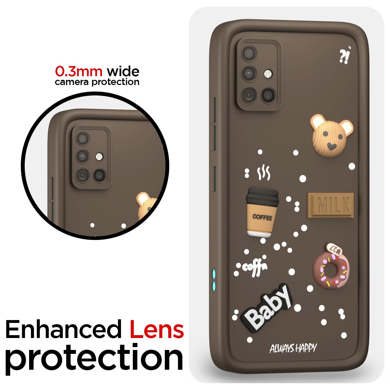 Pikkme brown back cover for Samsung A51/3D – photo 5