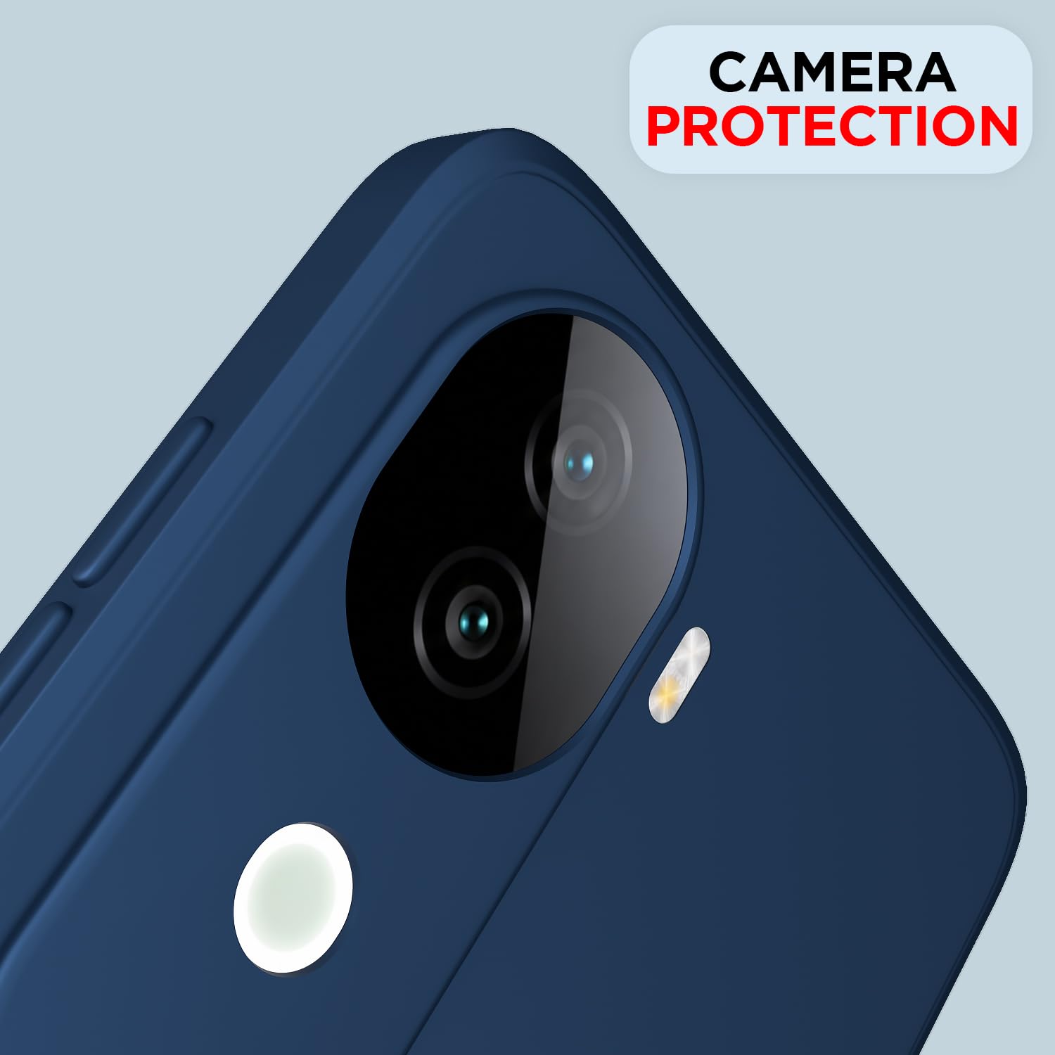 Pikkme Vivo V40e/iQOO Z9s 5G Matte blue back cover – photo 5